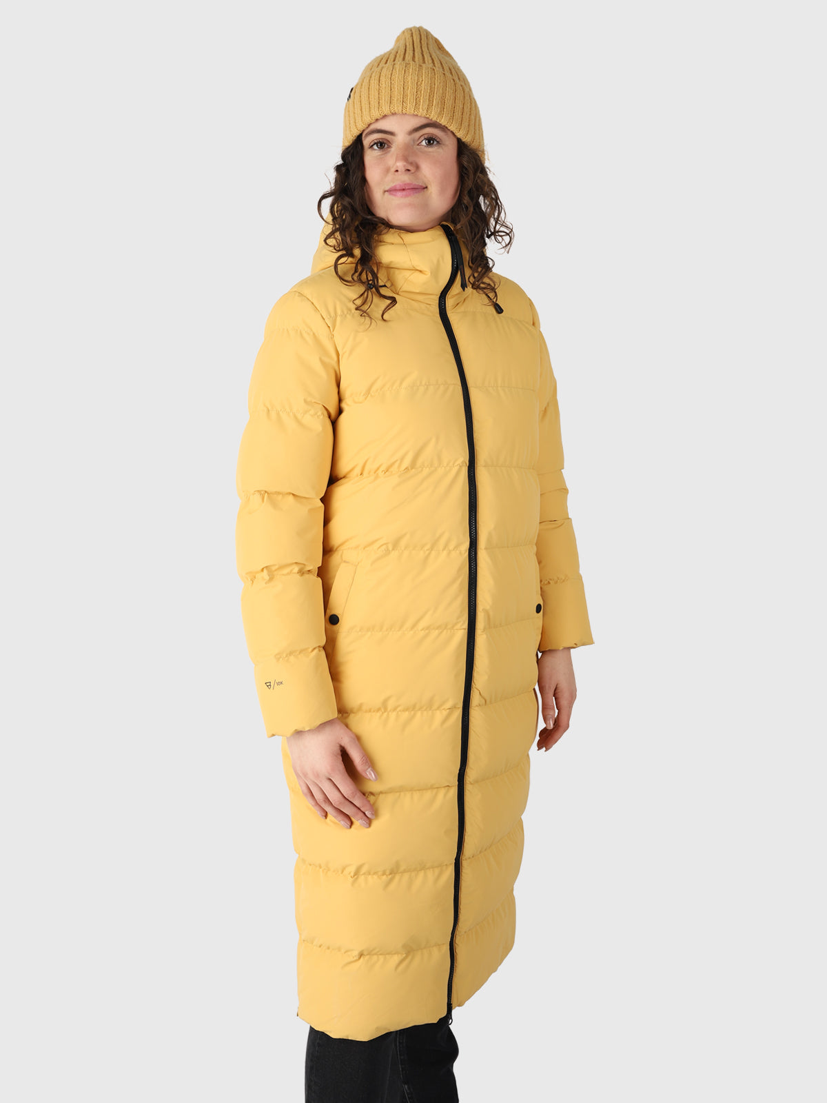 Bigsur Dames Lange Puffer Jas | Geel