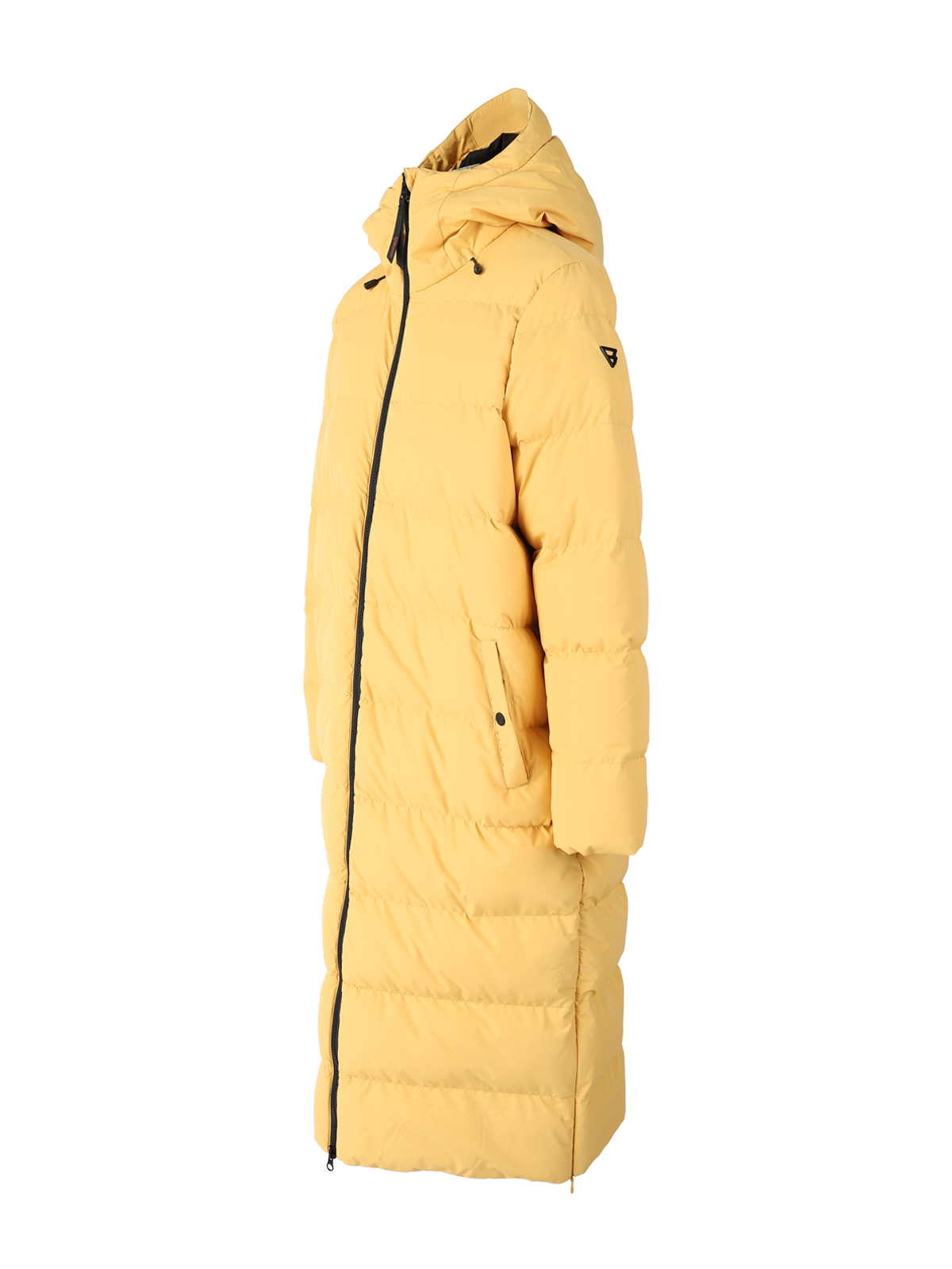 Bigsur Dames Lange Puffer Jas | Geel