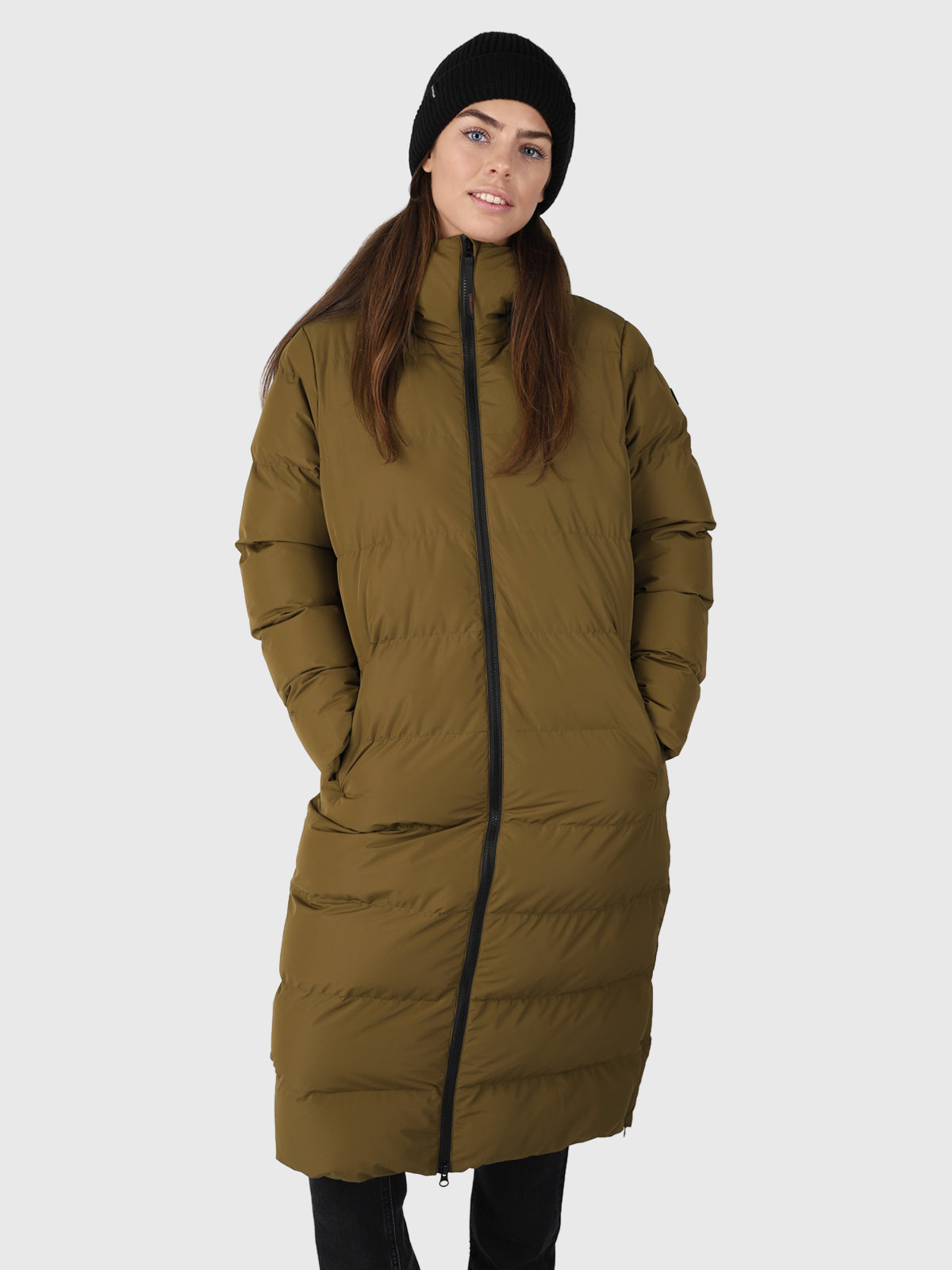 Bigsur Women Long Puffer Coat | Green