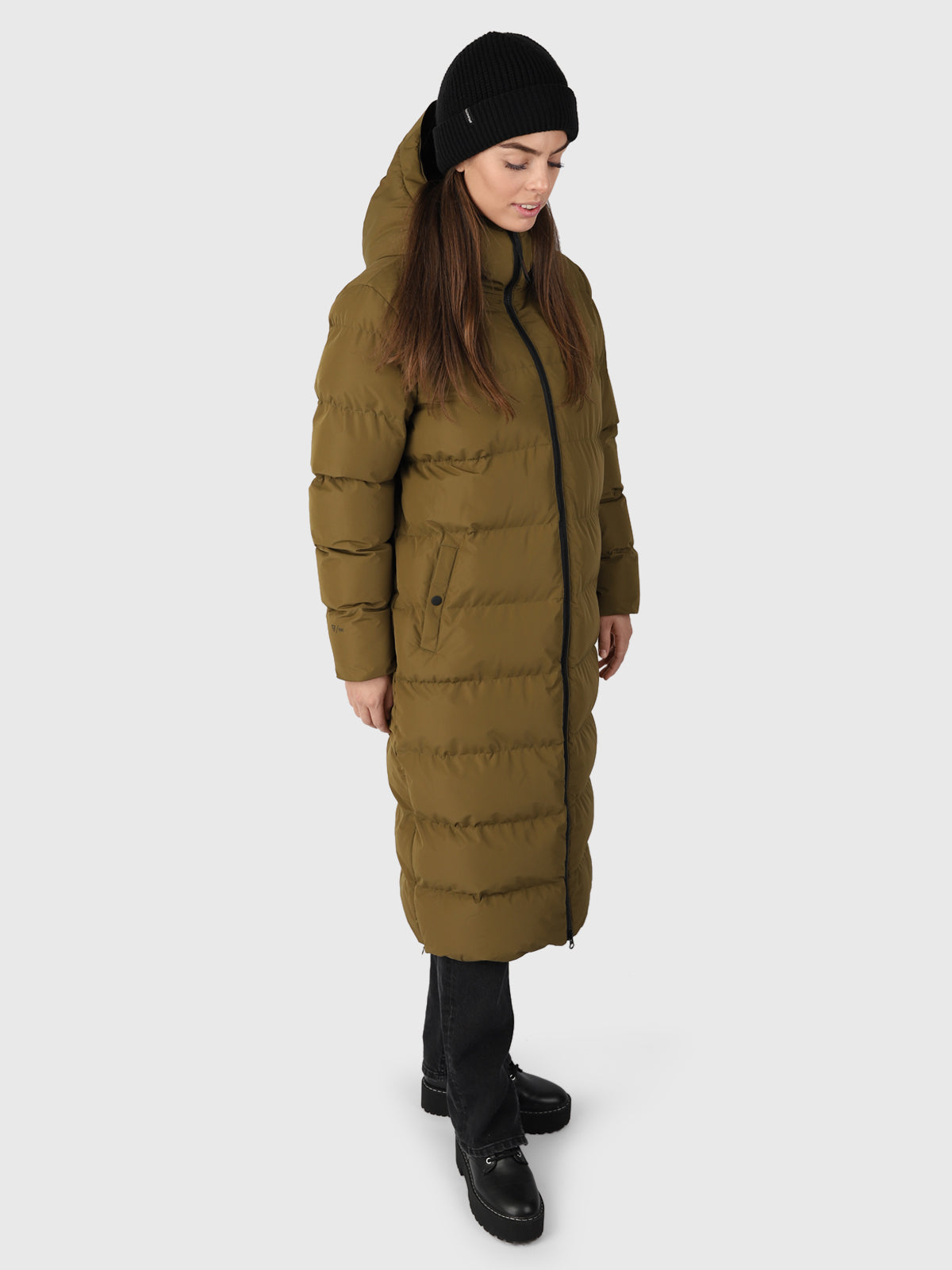 unisex Bigsur Women Long | Green Coat Puffer