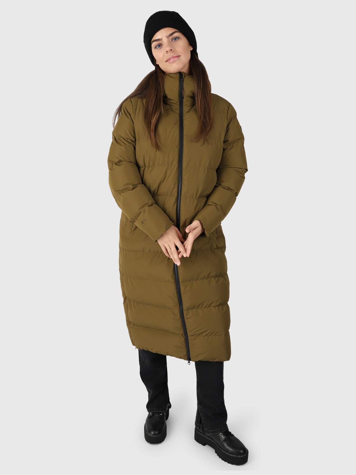 Women Green Coat Long Bigsur | Puffer