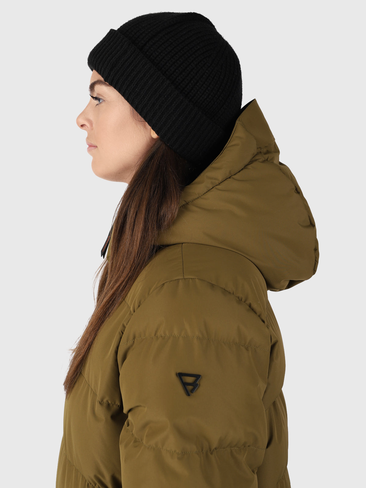 Bigsur Dames Lange Puffer Jas | Groen