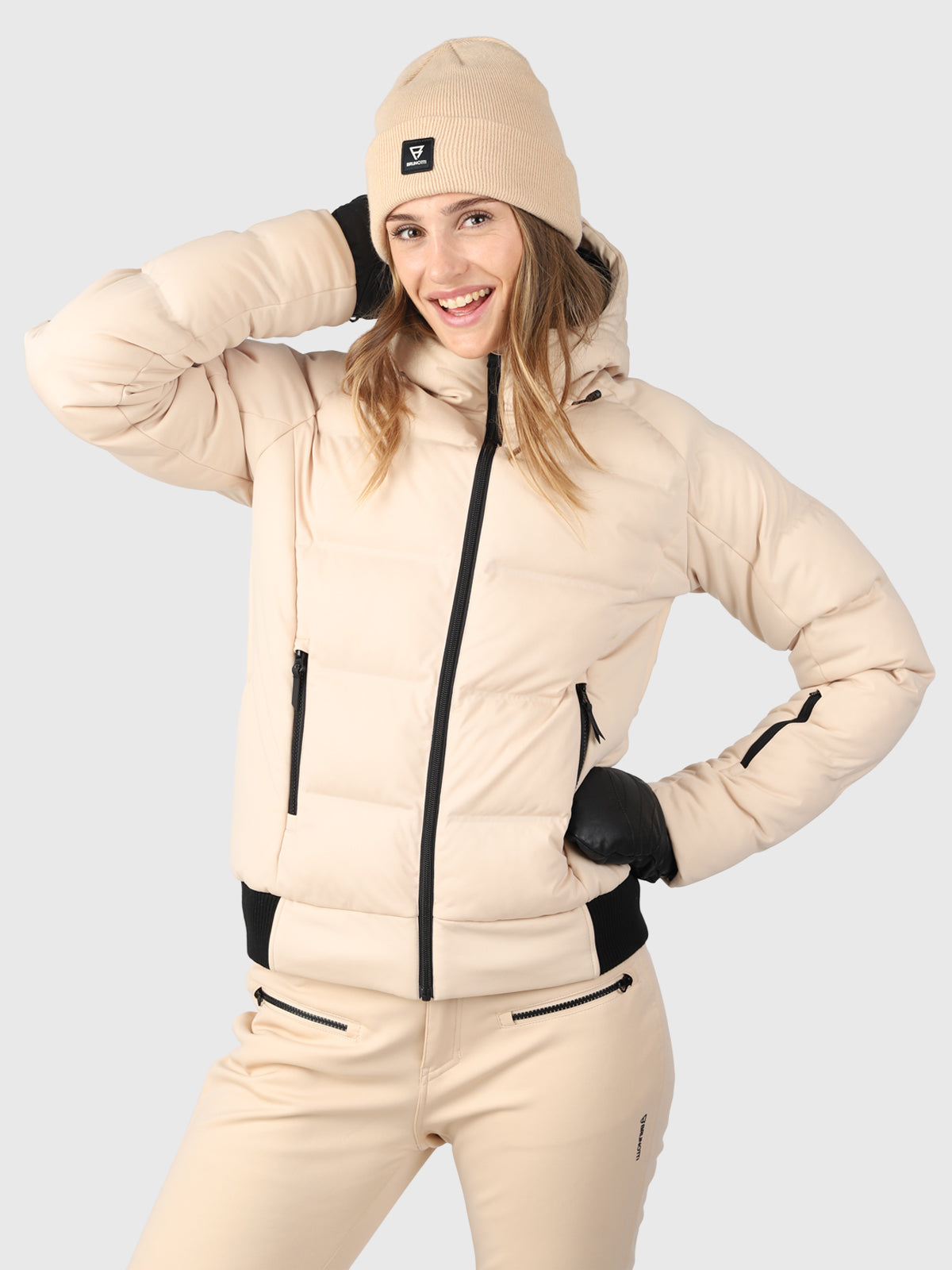 Firecrown Women Puffer Snow Jacket | White