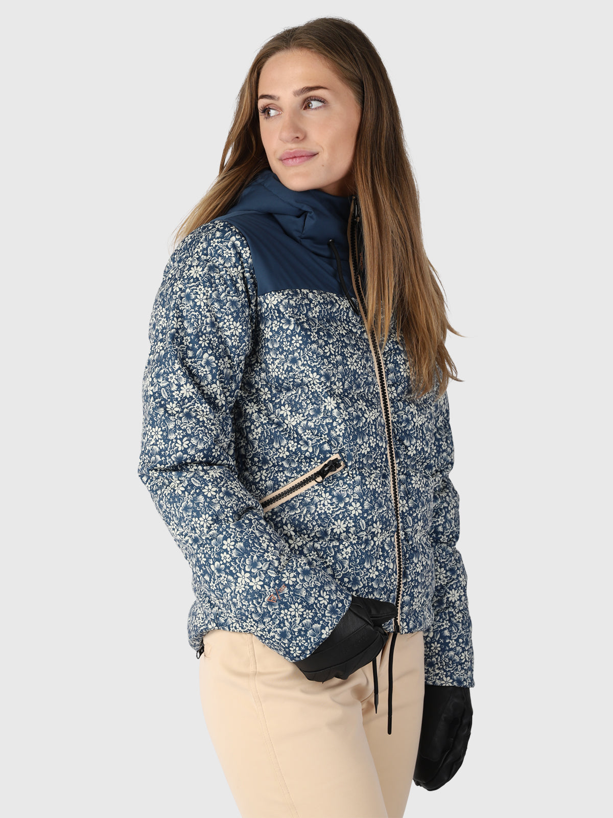 Minowa Damen Puffer Skijacke | Blau