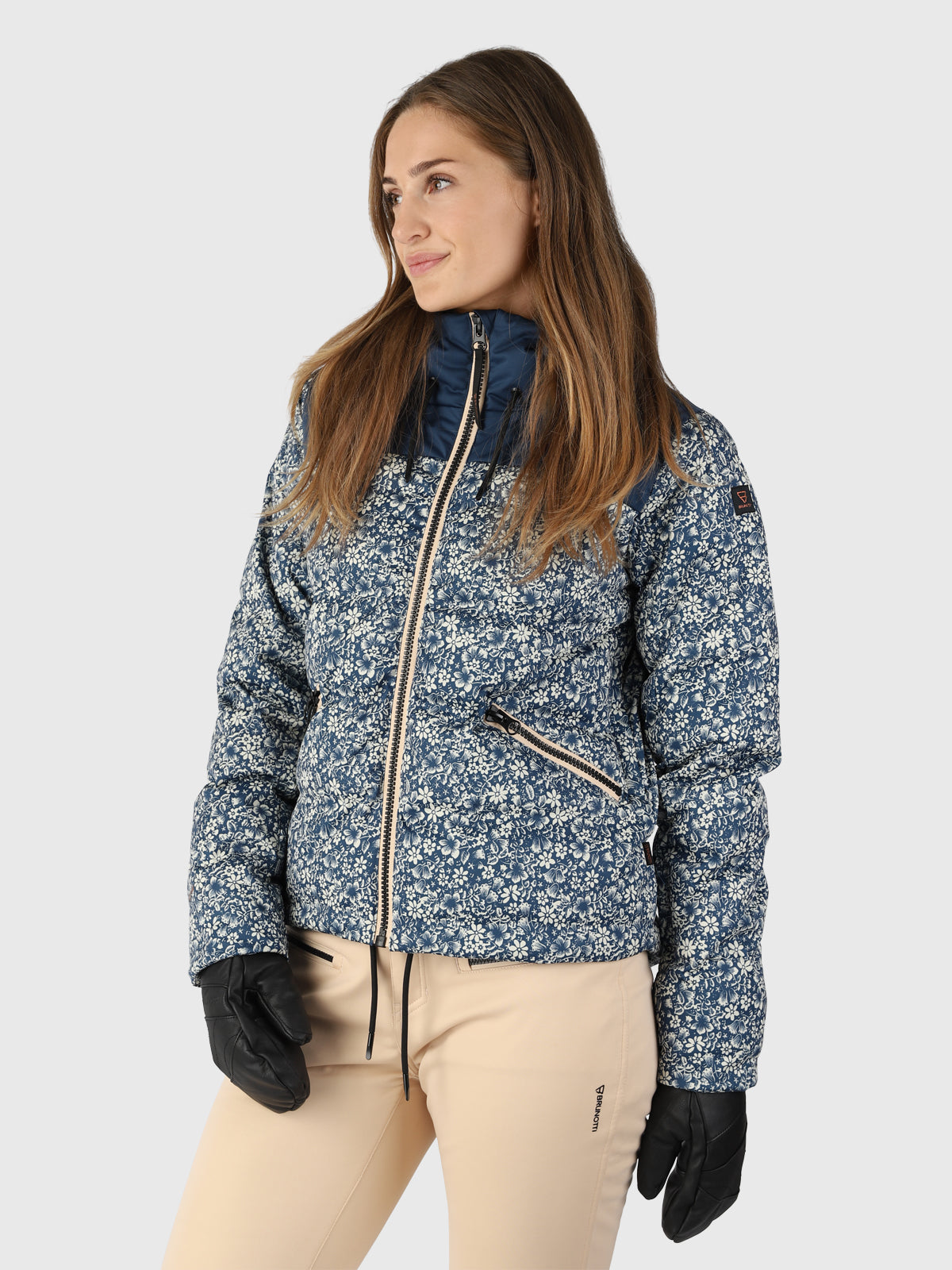 Minowa Damen Puffer Skijacke | Blau