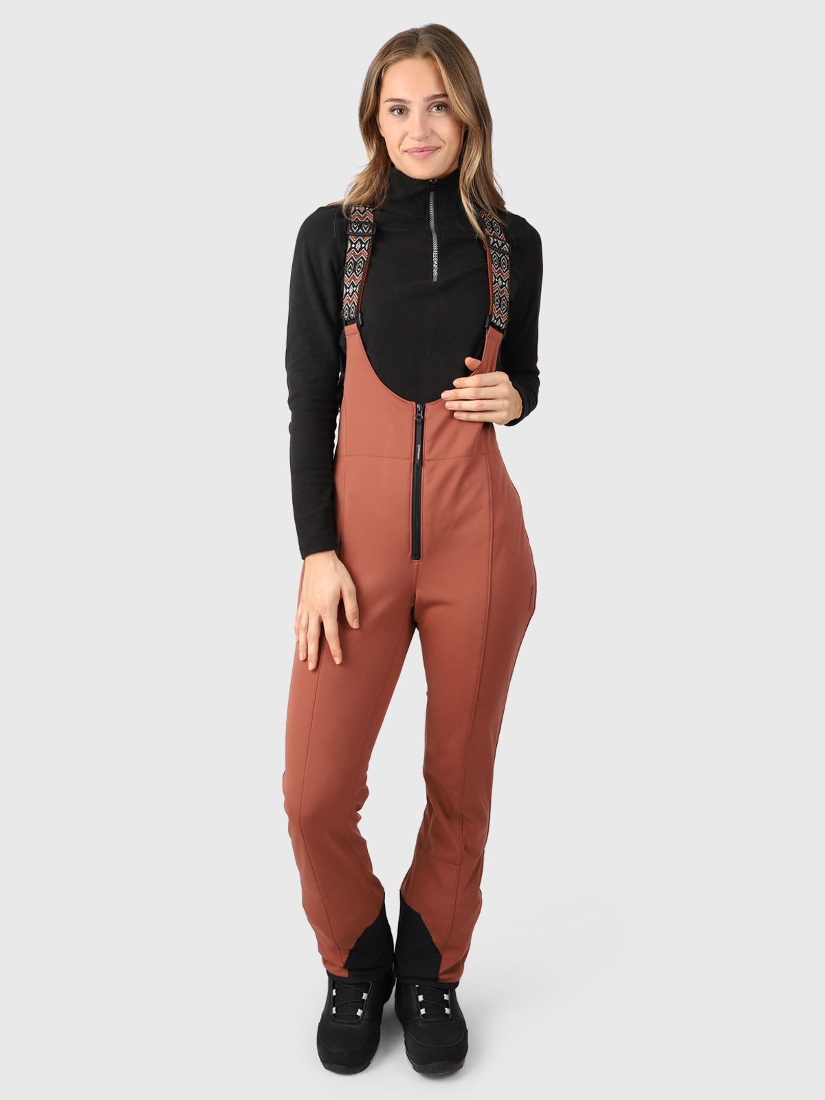 Avalanche Damen Ski Latzhose | Braun