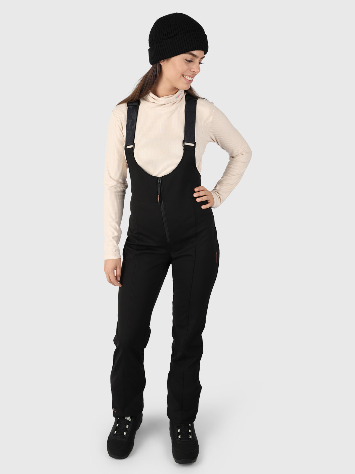 Womens black 2025 bib snow pants