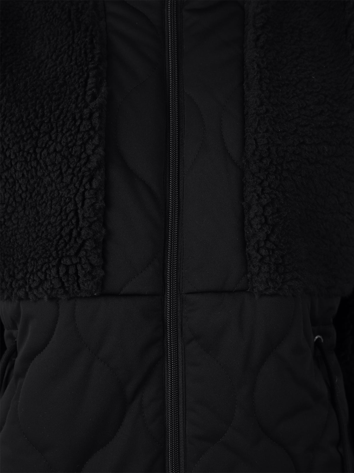 Cecile Damen Teddy Mantel | Schwarz