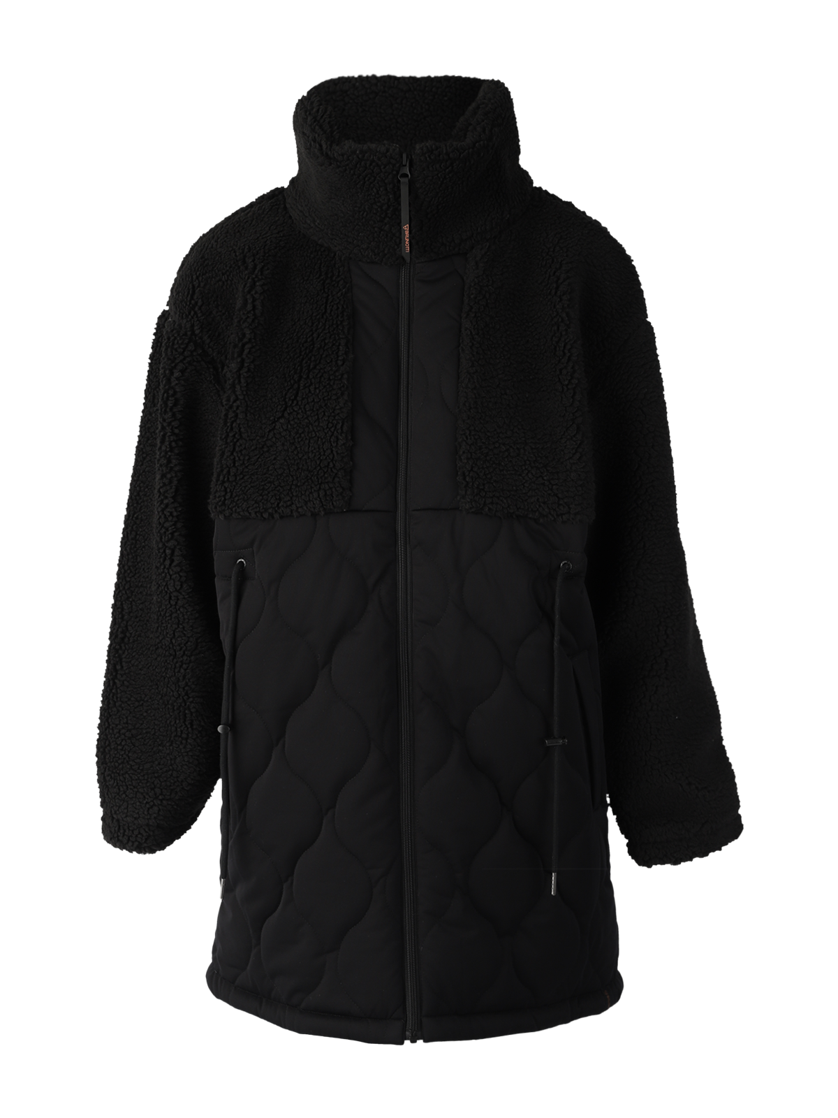 Cecile Damen Teddy Mantel | Schwarz