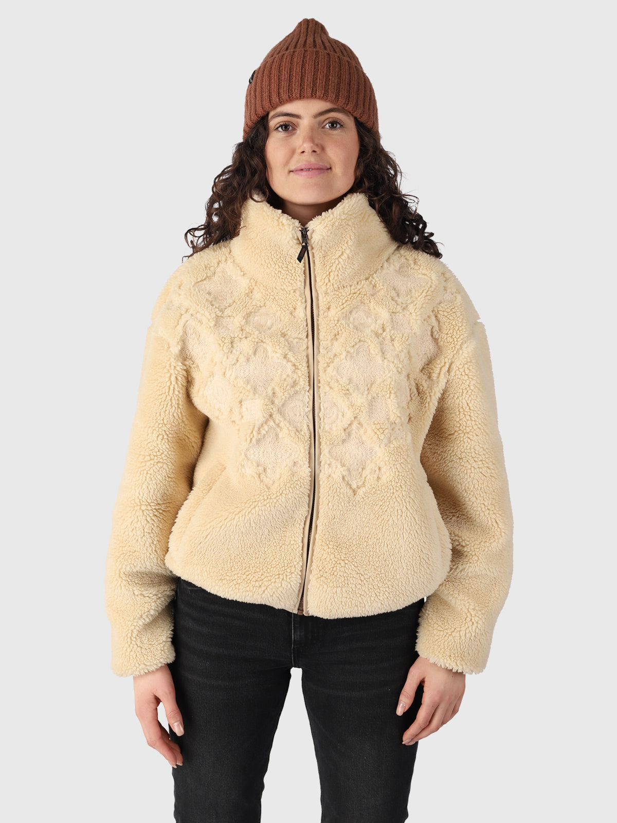 Osaka Women Teddy Jacket | White