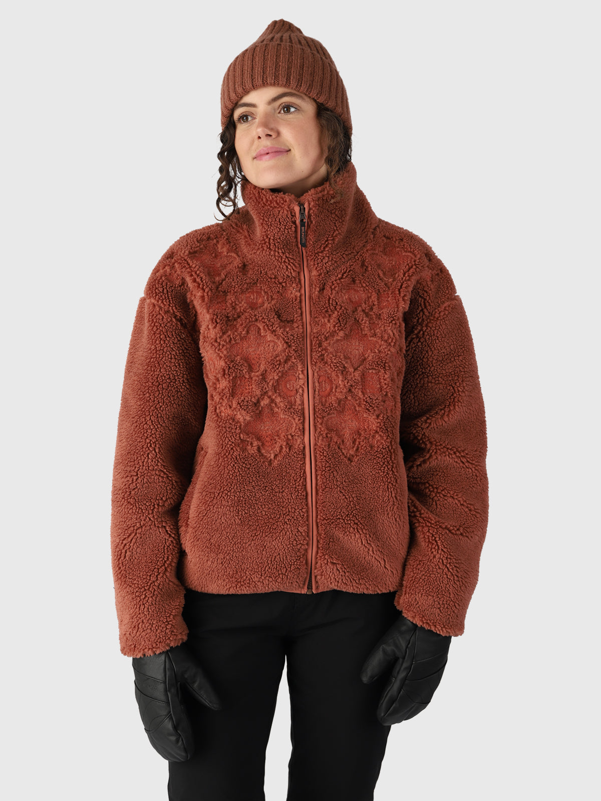 Osaka Women Teddy Jacket | Brown