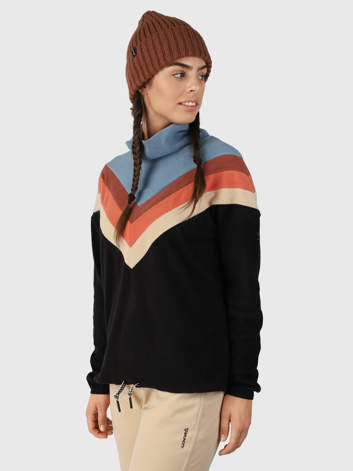 Myoko Dames Fleece | Zwart