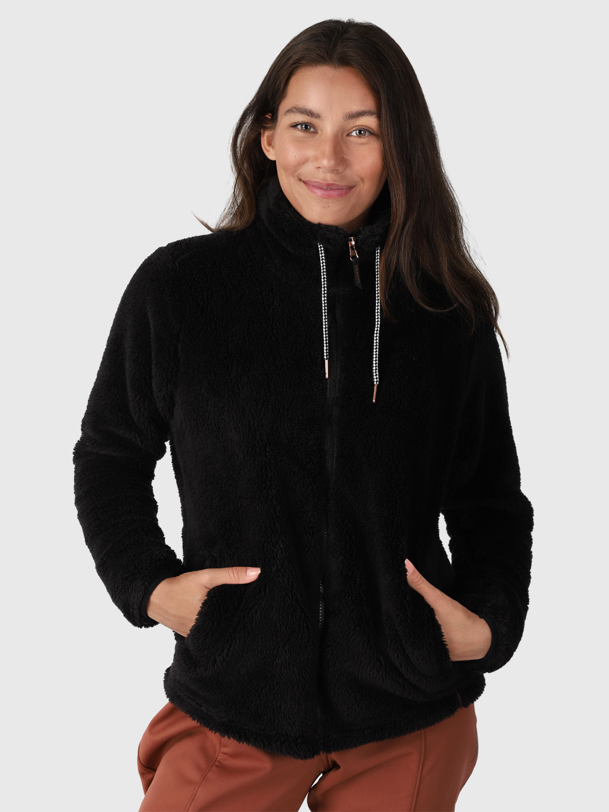 Kyoto Damen Fleece Jacke | Schwarz