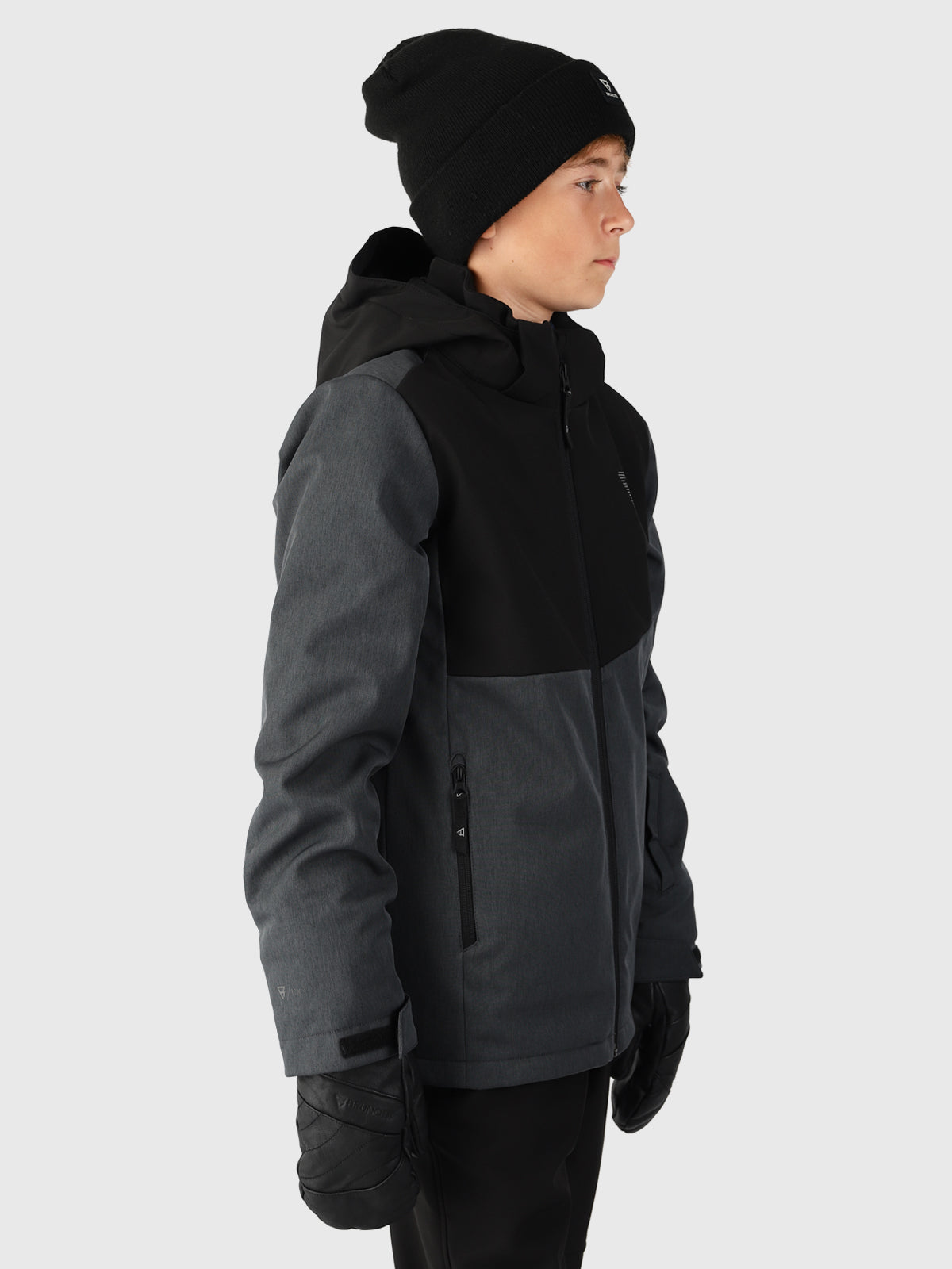 Twinstroky Jungen Softshell Jacke | Grau