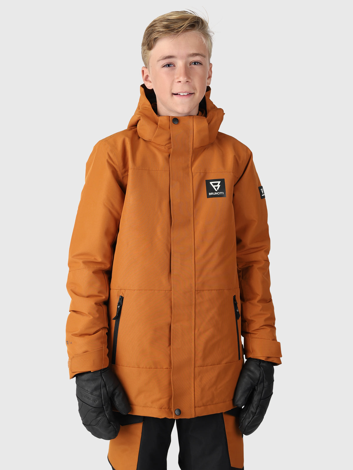 Stonsy Boys Snow Jacket Brown