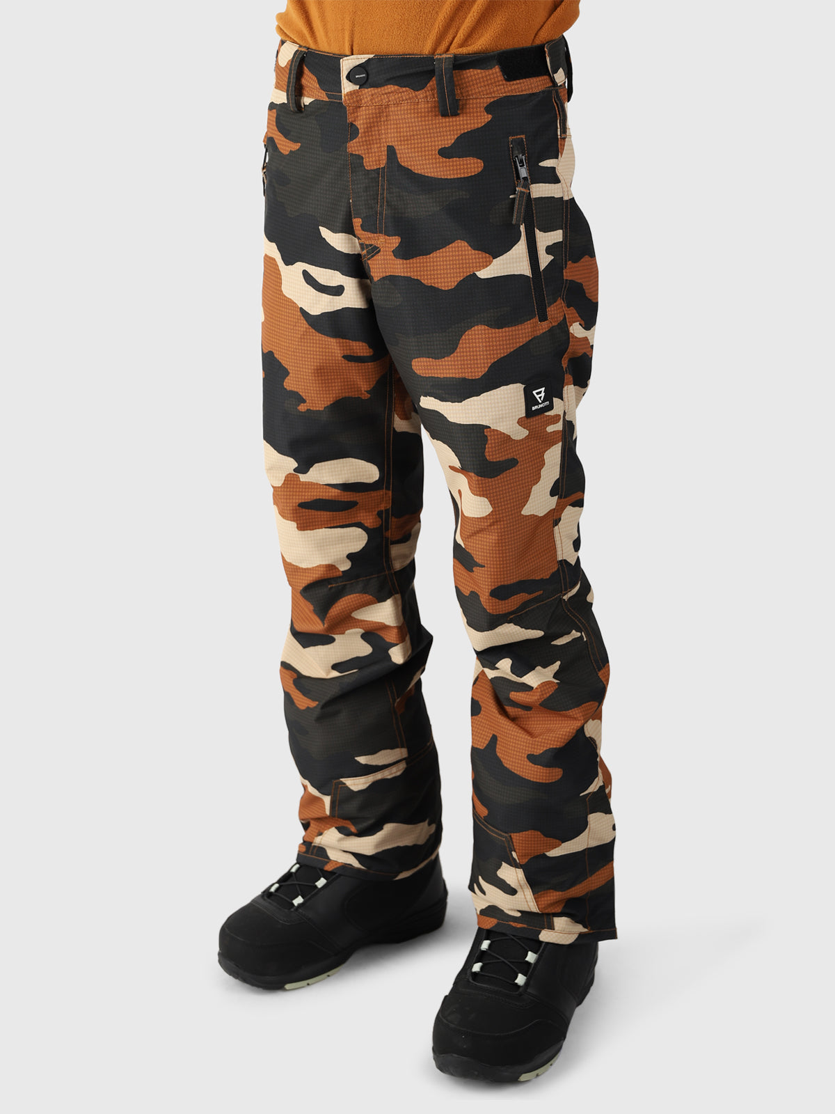 Footraily-AO Jongens Skibroek | Camouflage Bruin