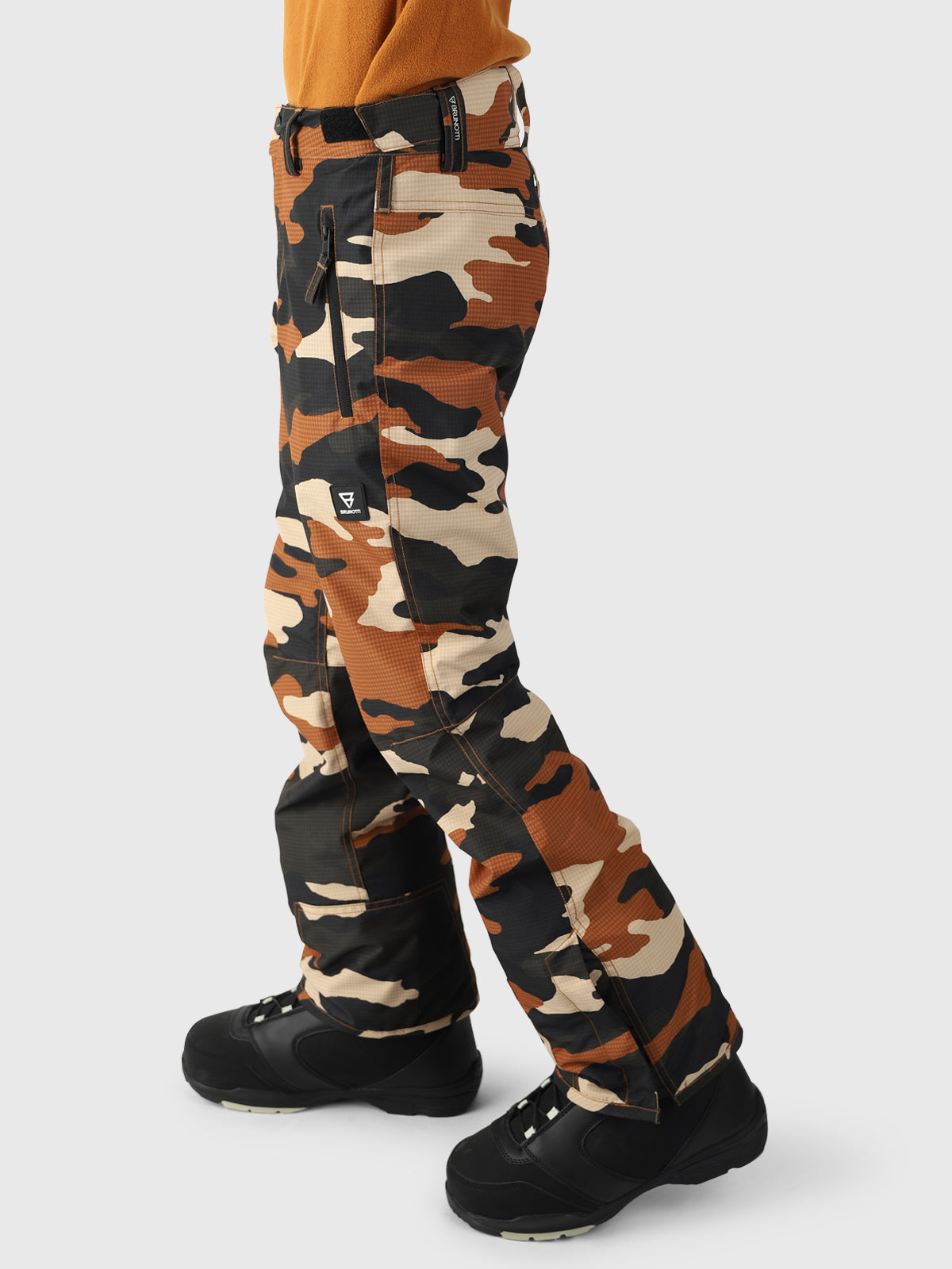 Footraily-AO Jongens Skibroek | Camouflage Bruin