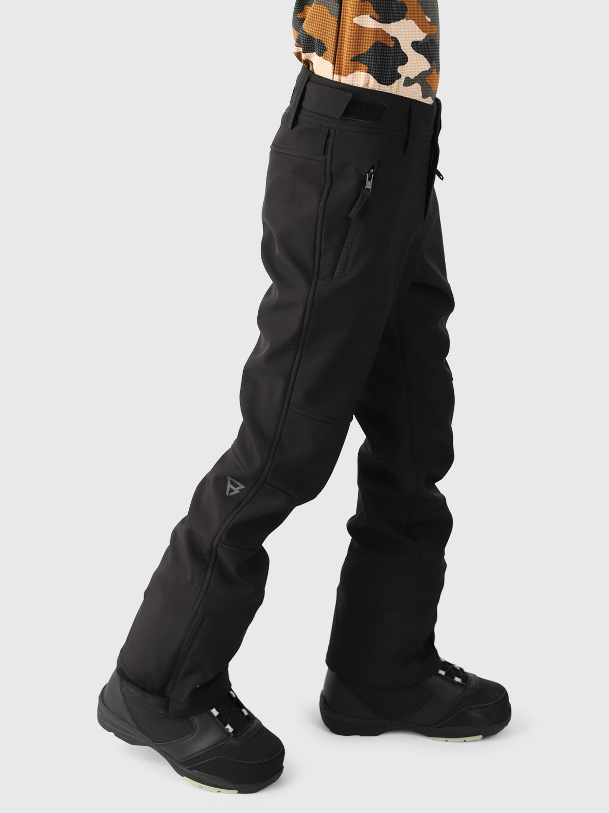 Huygy Jungen Softshell Skihose | Schwarz