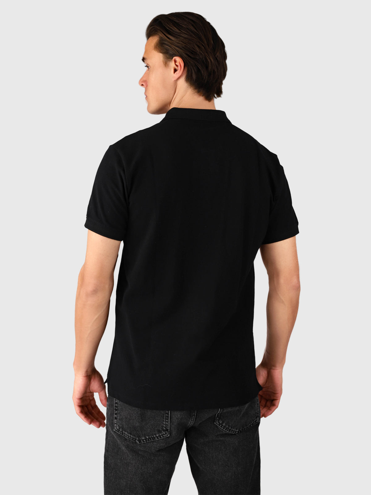 TavECO-N Herren Polo Shortsleeve | Schwarz