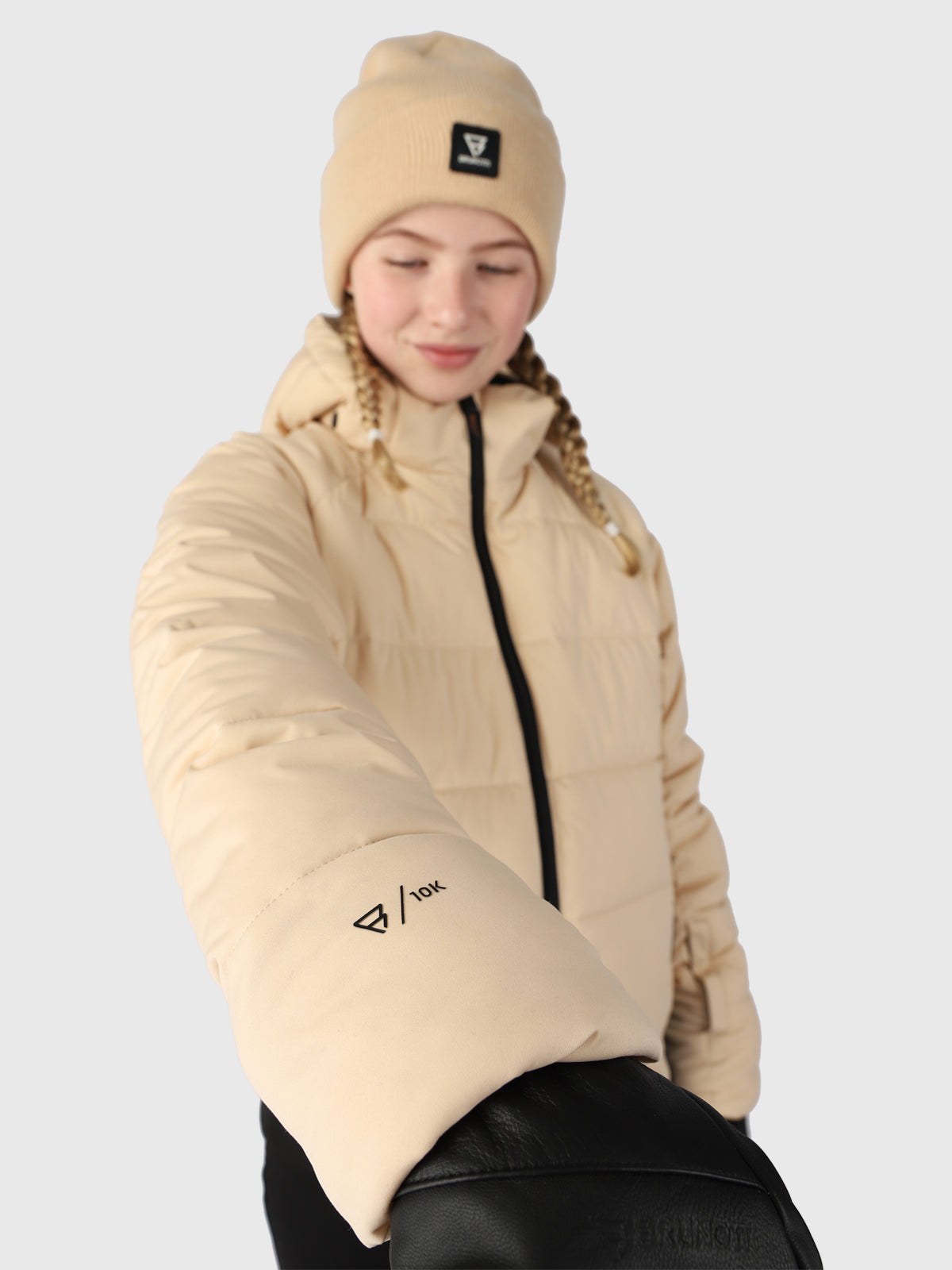 Suncrown 女童羽绒雪地夹克 | 白色