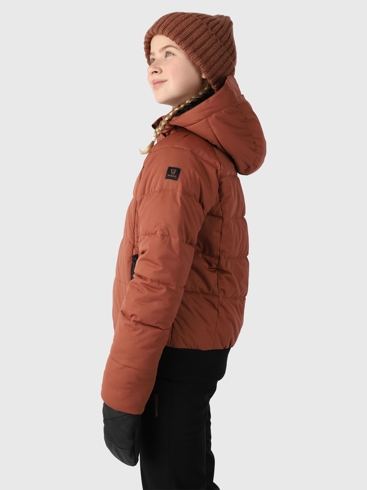 Suncrown Mädchen Puffer Skijacke | Braun