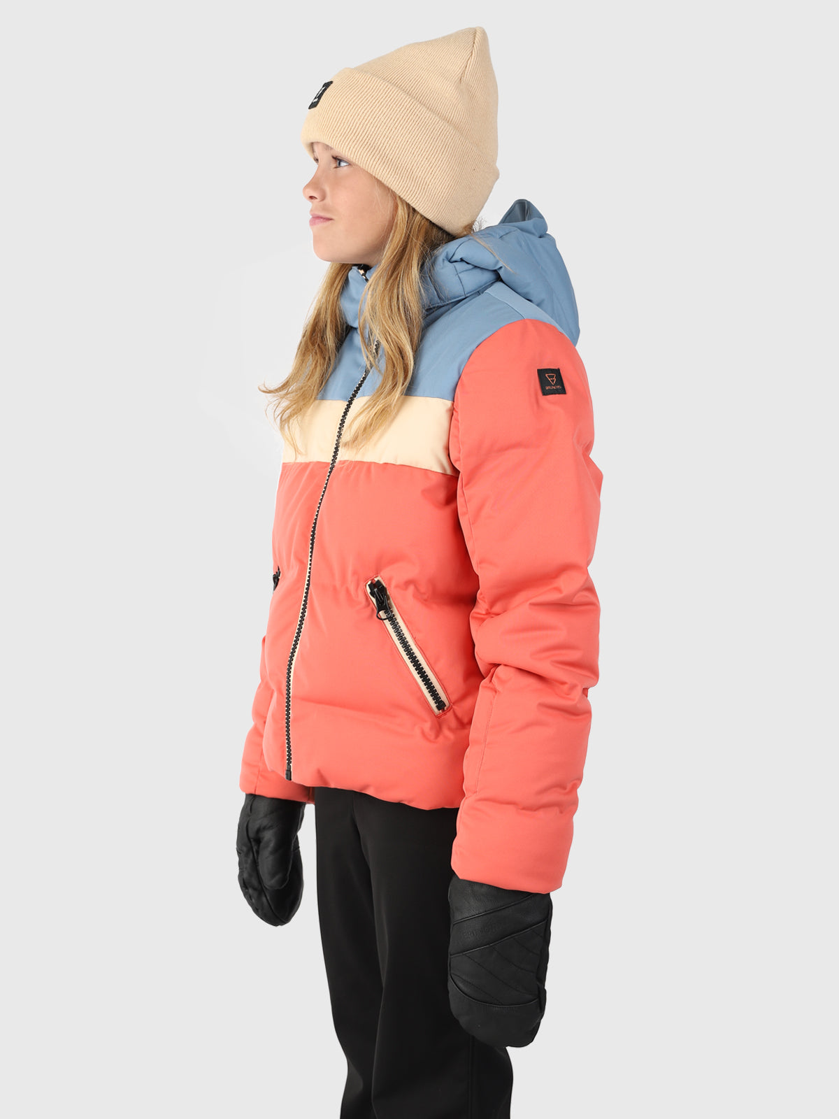 Niagony 女童羽绒雪地夹克 | 红色