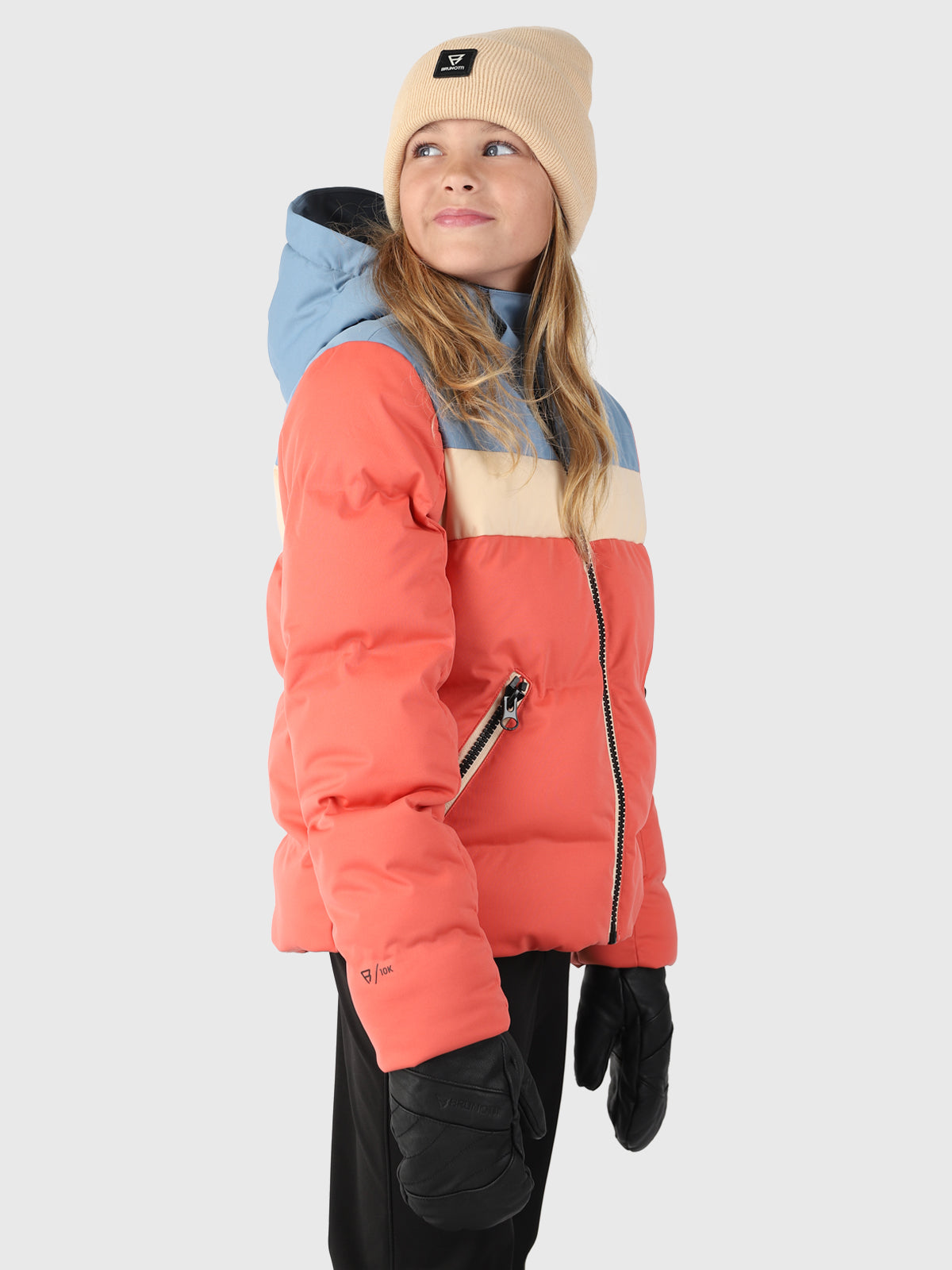 Niagony 女童羽绒雪地夹克 | 红色