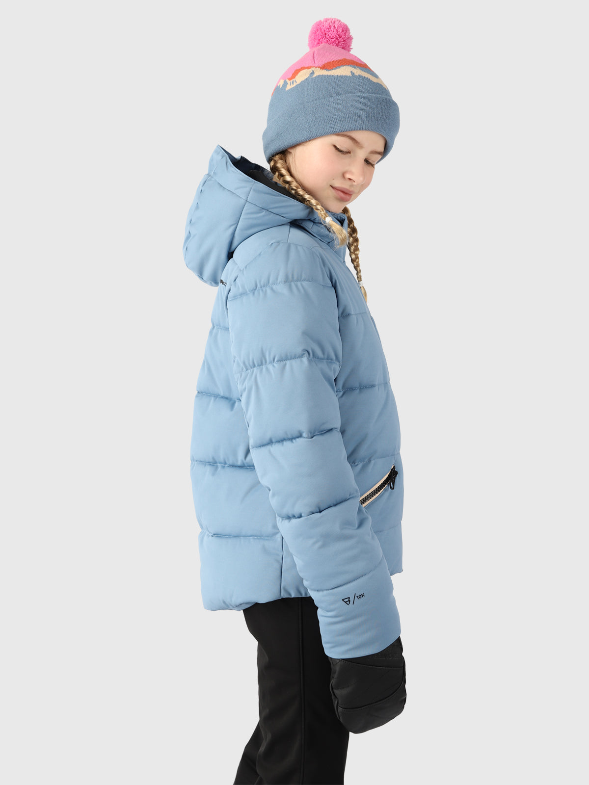 Iraika Girls Puffer Snow Jacket | Blue