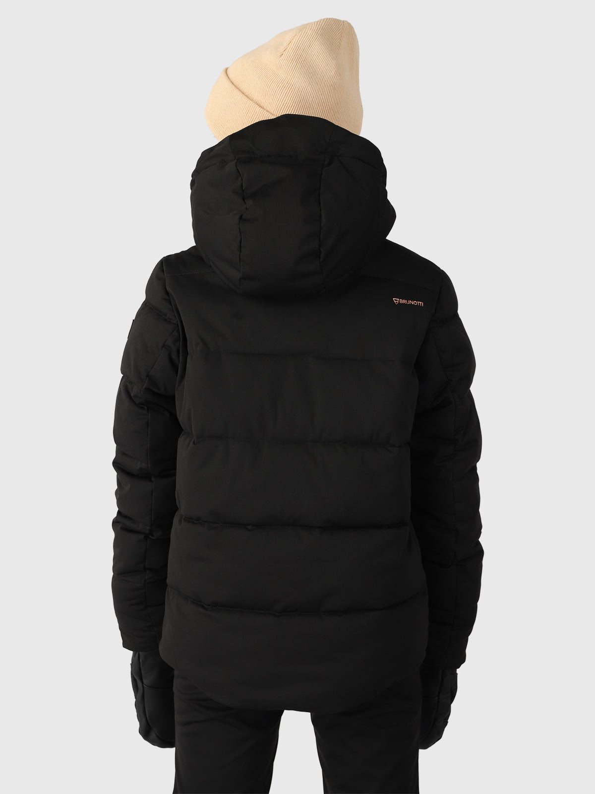 Iraika Meisjes Puffer Ski Jas | Zwart