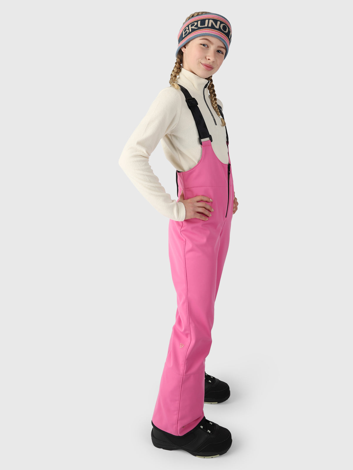 Avalanchy Girls Bib Snow Pants | Pink