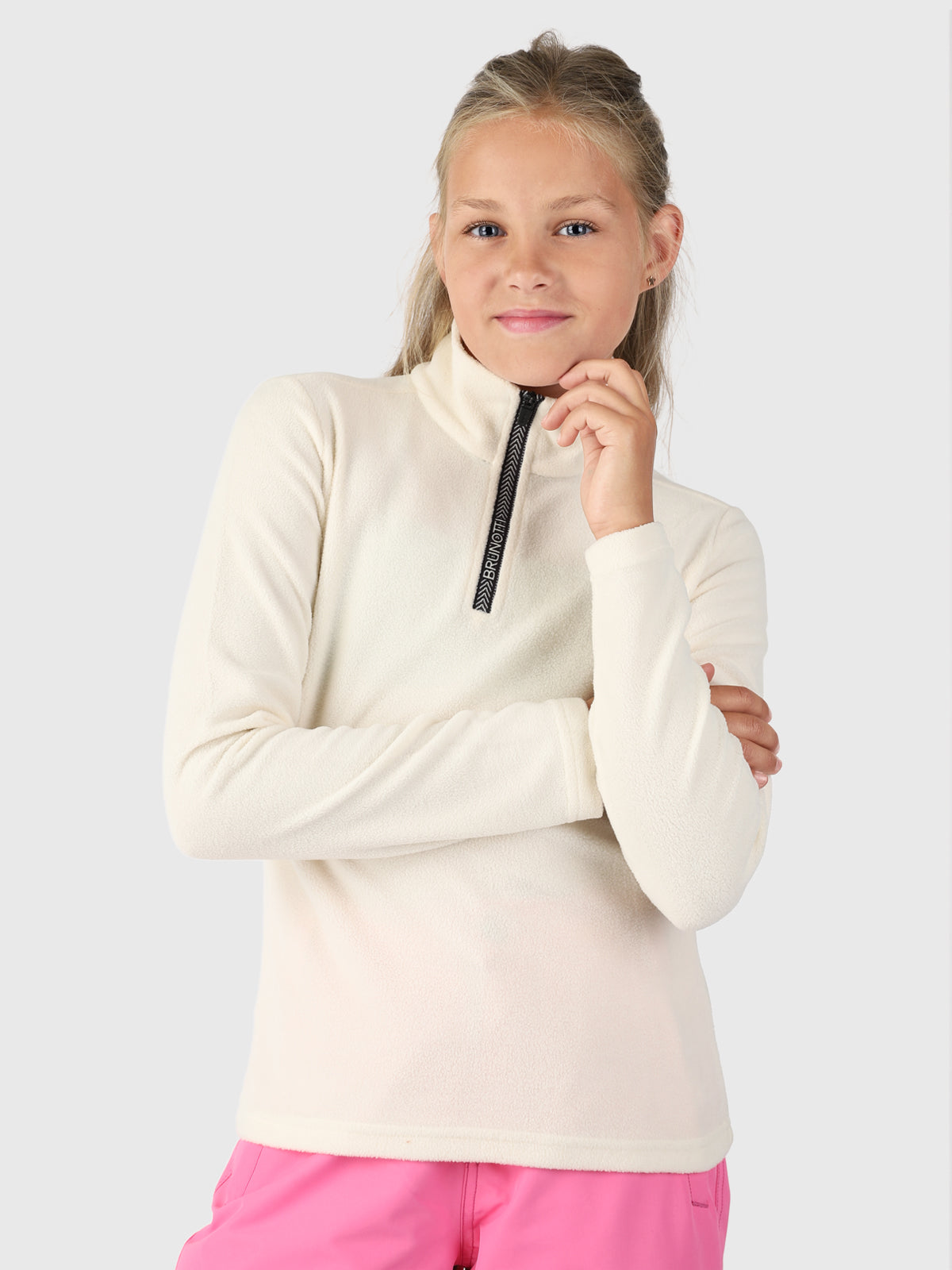 Mismy Girls Fleece | White-Beige