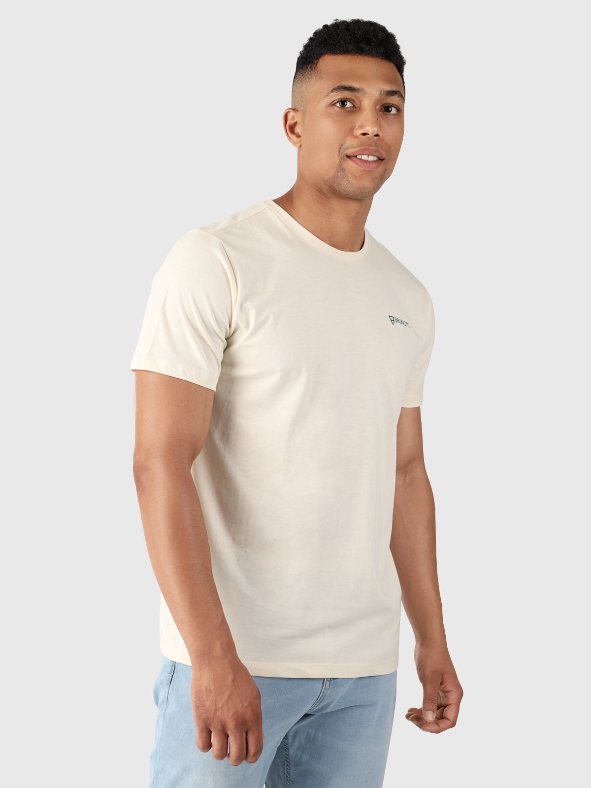 Jibe-R Men T-Shirt | White-Beige