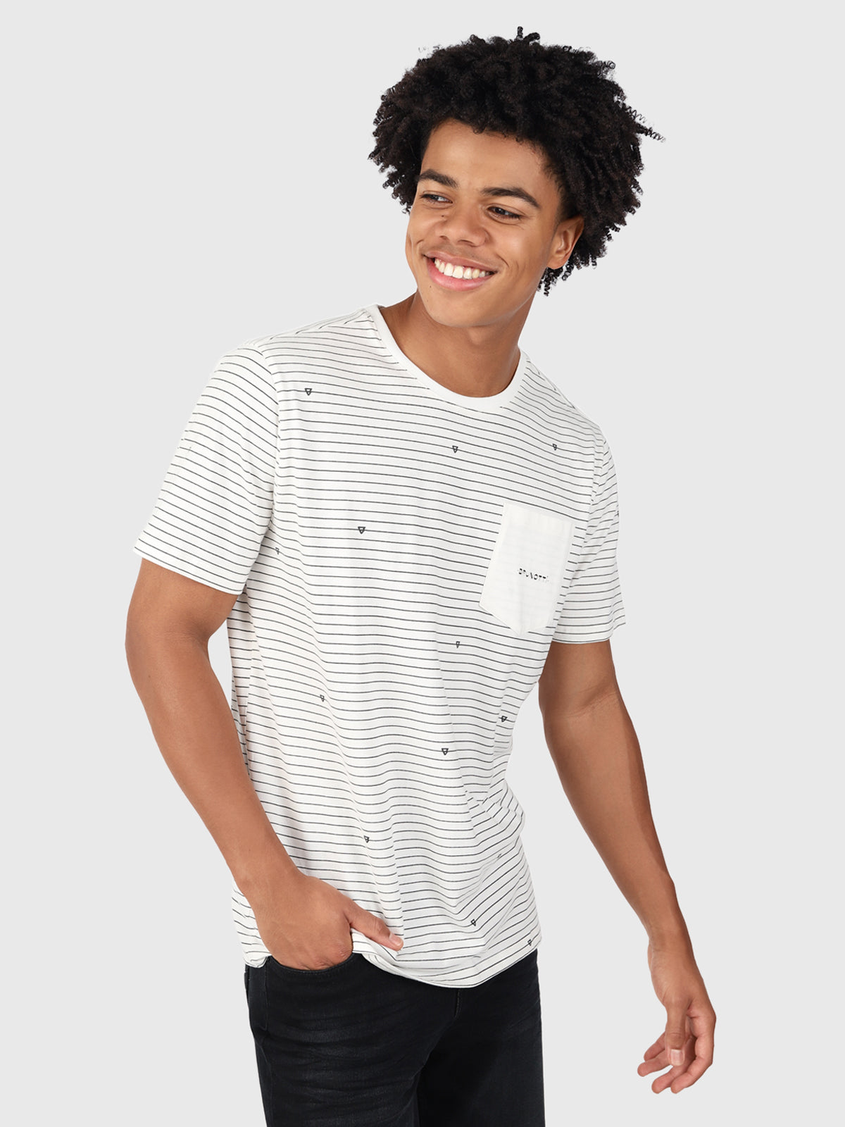 Axle-Stripe Herren T-shirt | Off-White