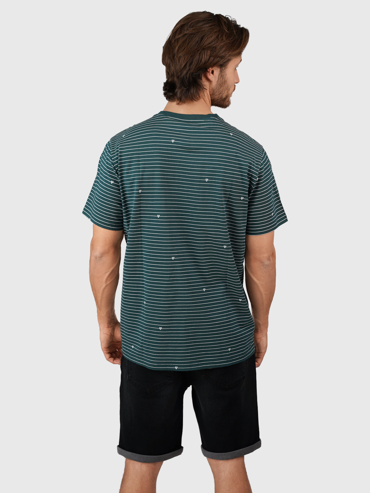 Axle-Stripe Herren T-shirt | Grün