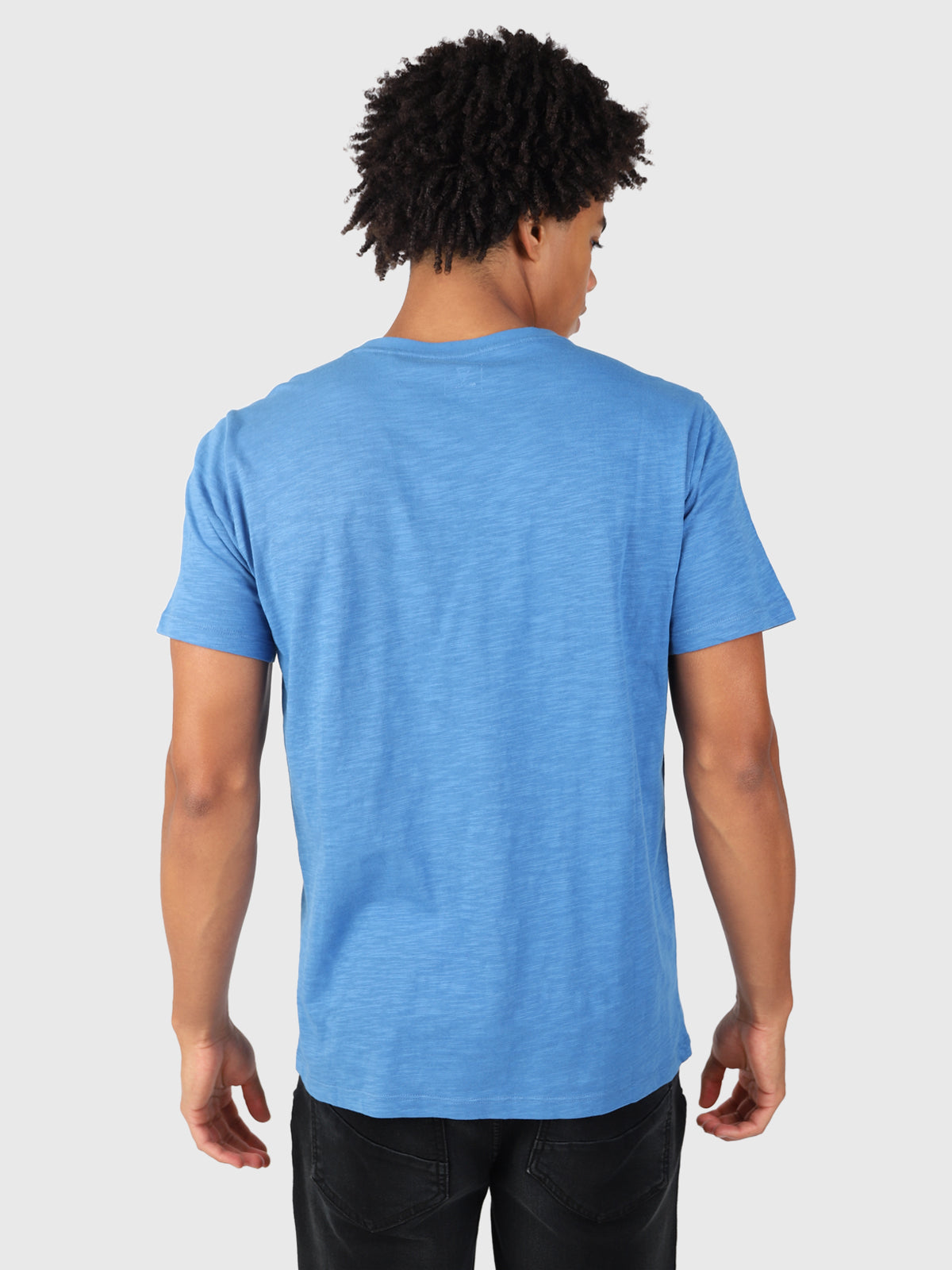 Axle-Slub Men T-shirt | Blue