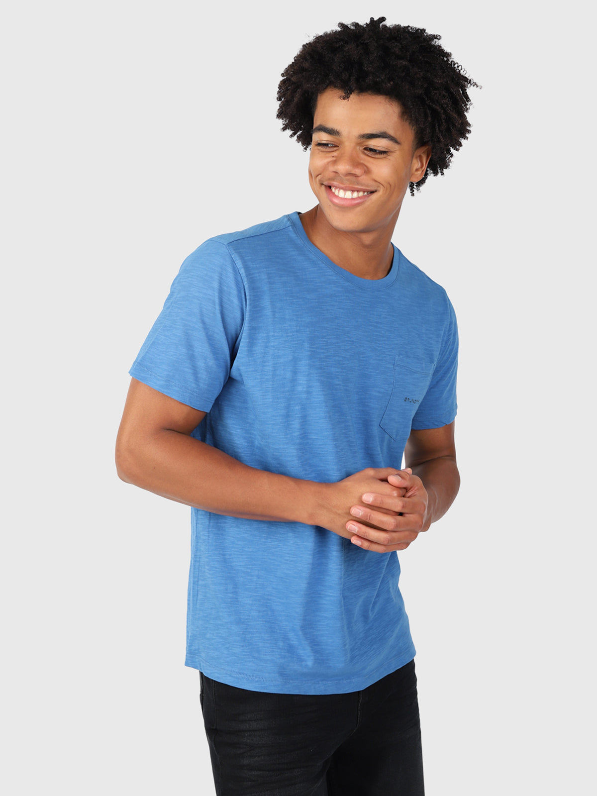 Axle-Slub Heren T-shirt | Blauw