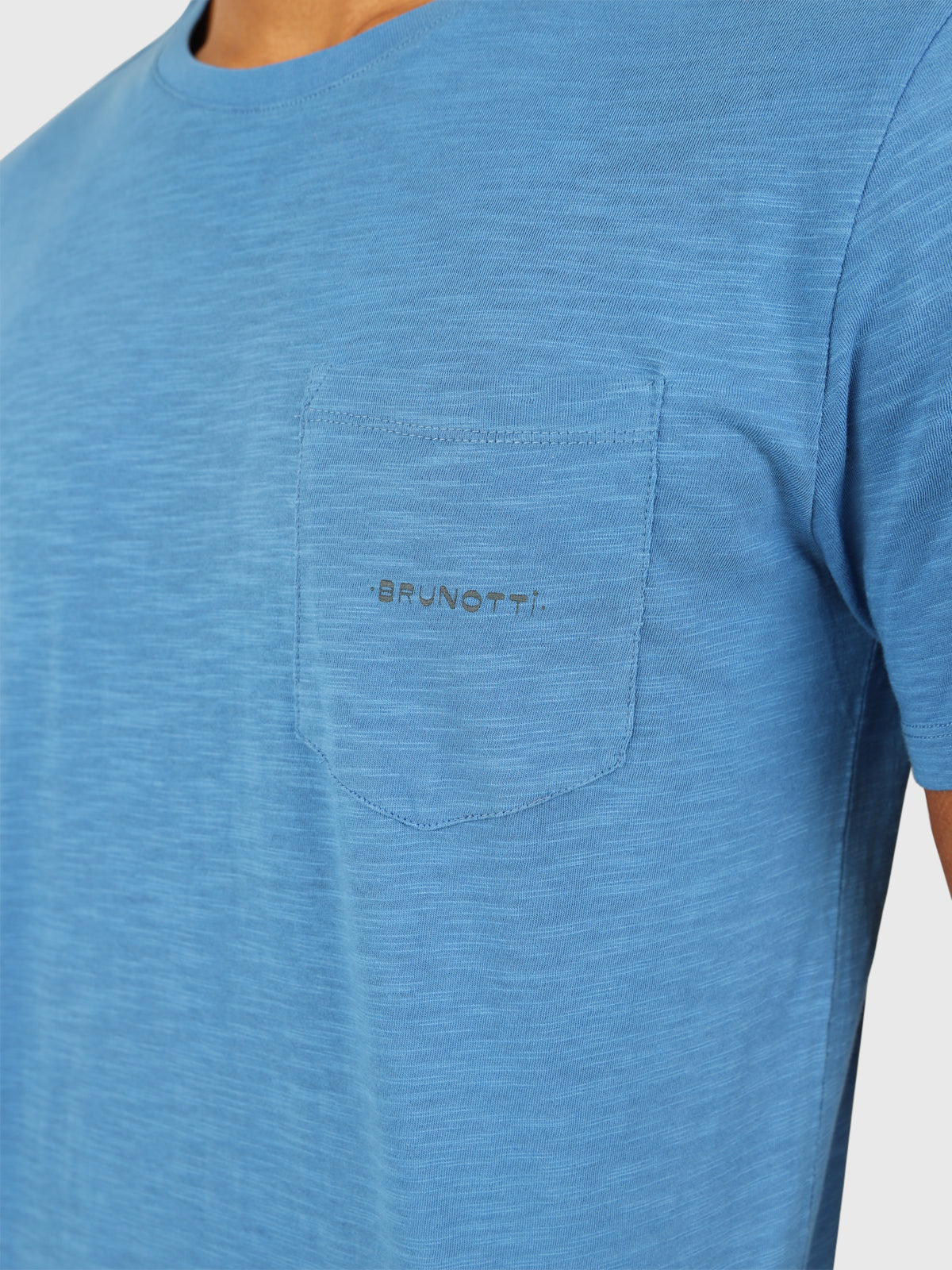 Axle-Slub Heren T-shirt | Blauw