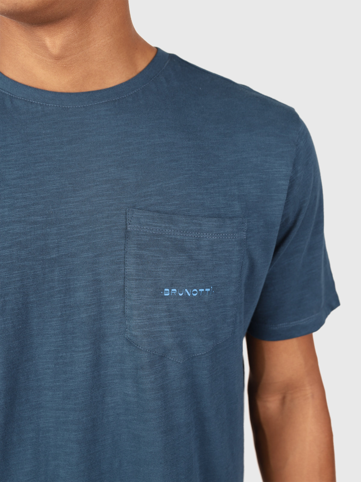Axle-Slub Heren T-shirt | Blauw