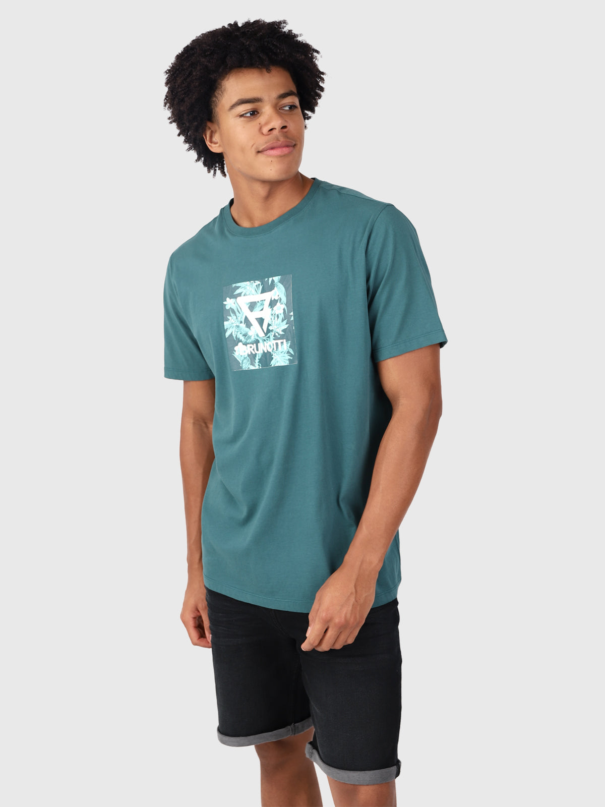 Jahn-Logosquare Men T-shirt | Green