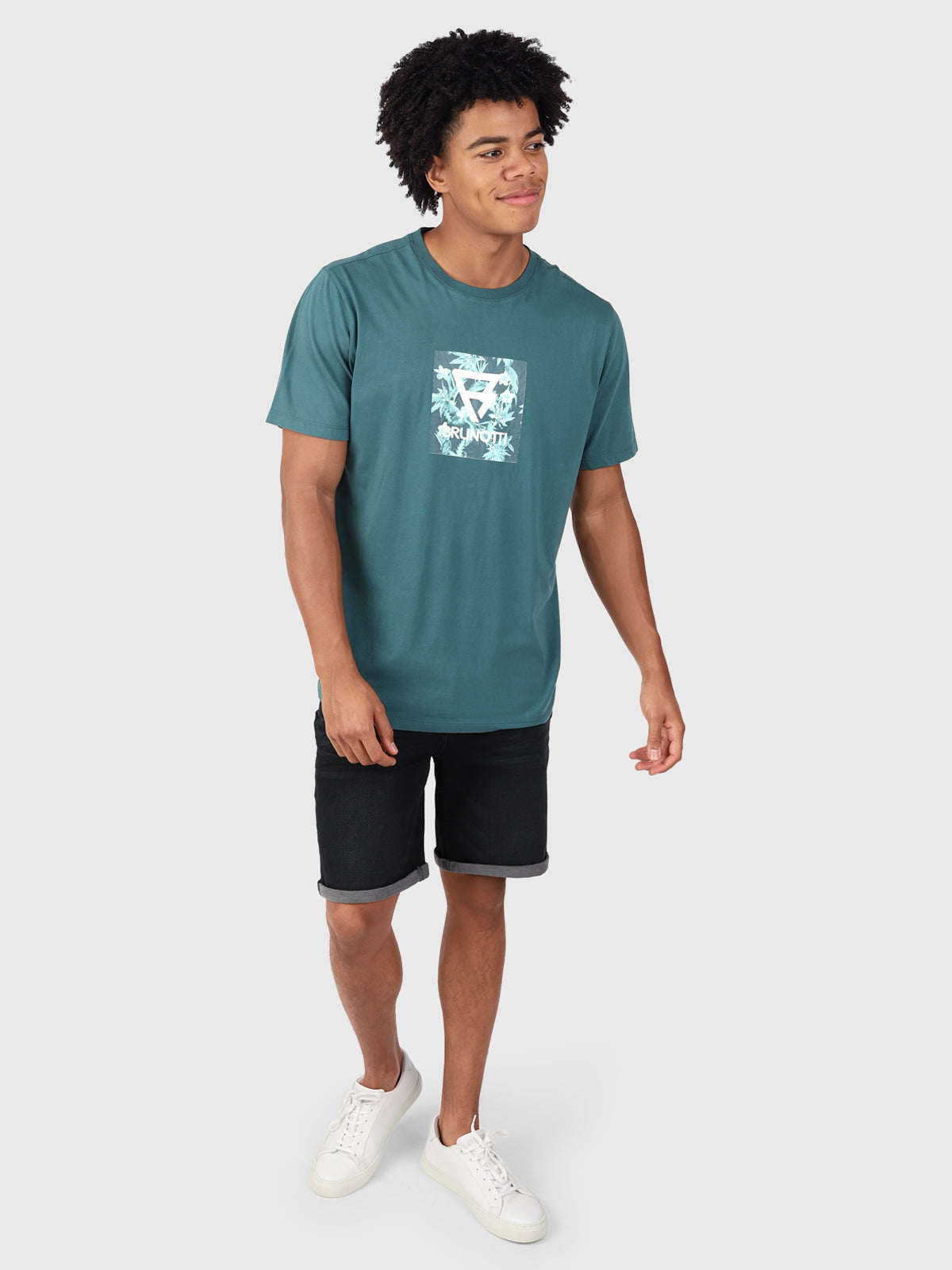Jahn-Logosquare Men T-shirt | Green
