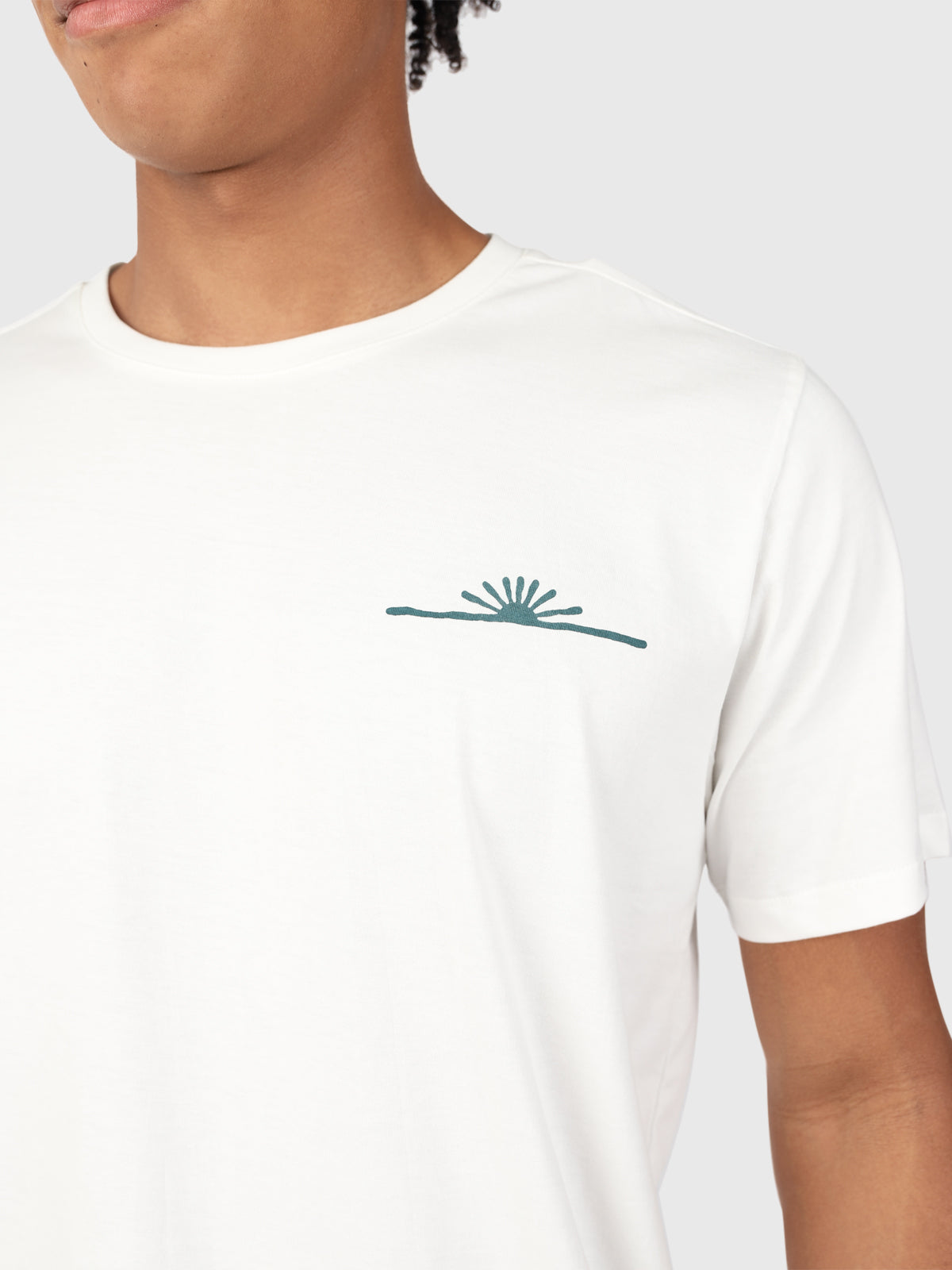 Sun-Logo Herren T-shirt | Off-White