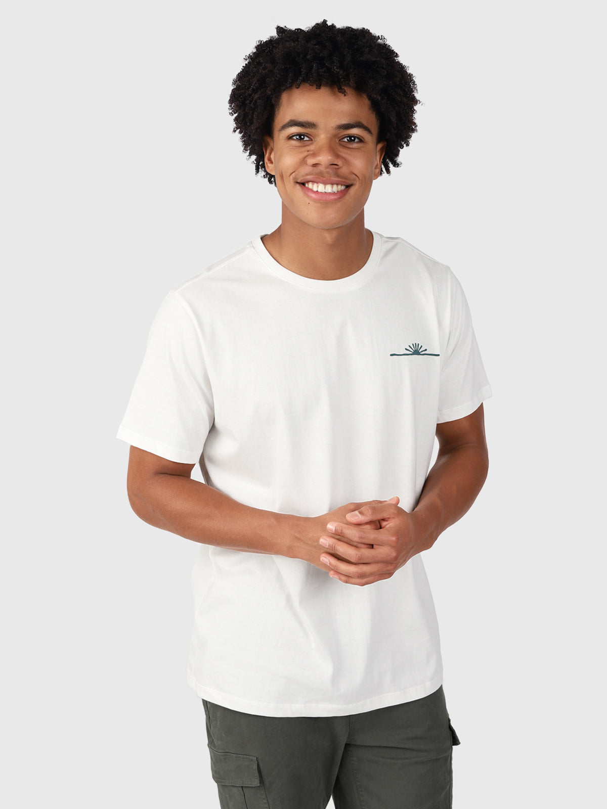 Sun-Logo Heren T-shirt | Off-White