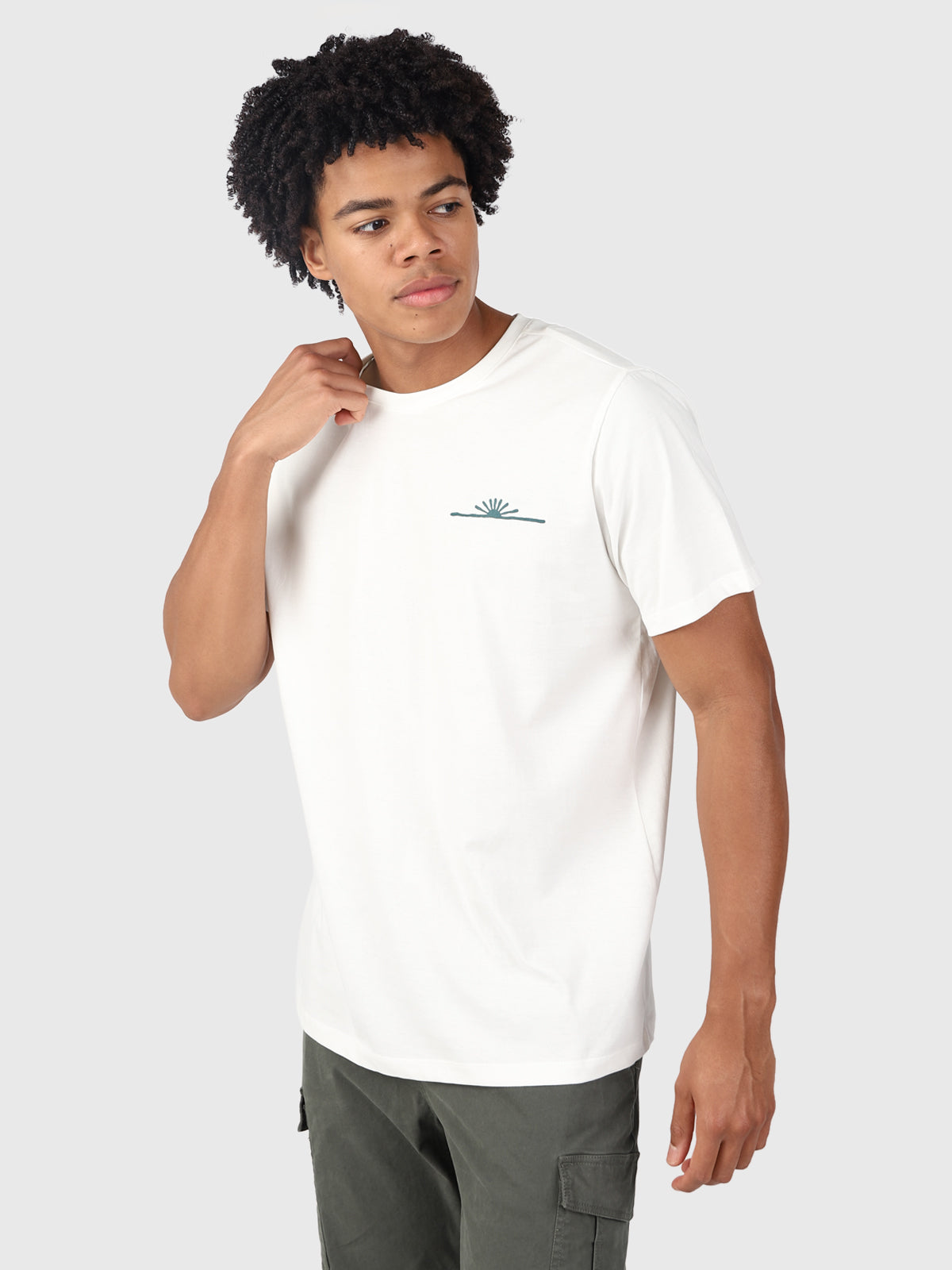 Sun-Logo Heren T-shirt | Off-White