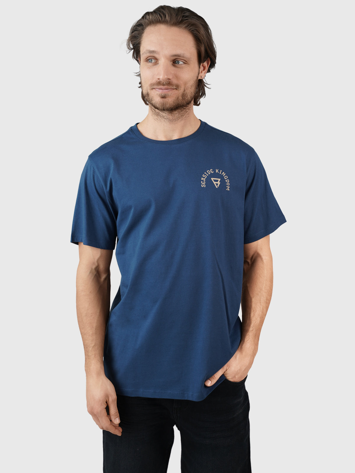 Kingfin Heren T-shirt | Blauw