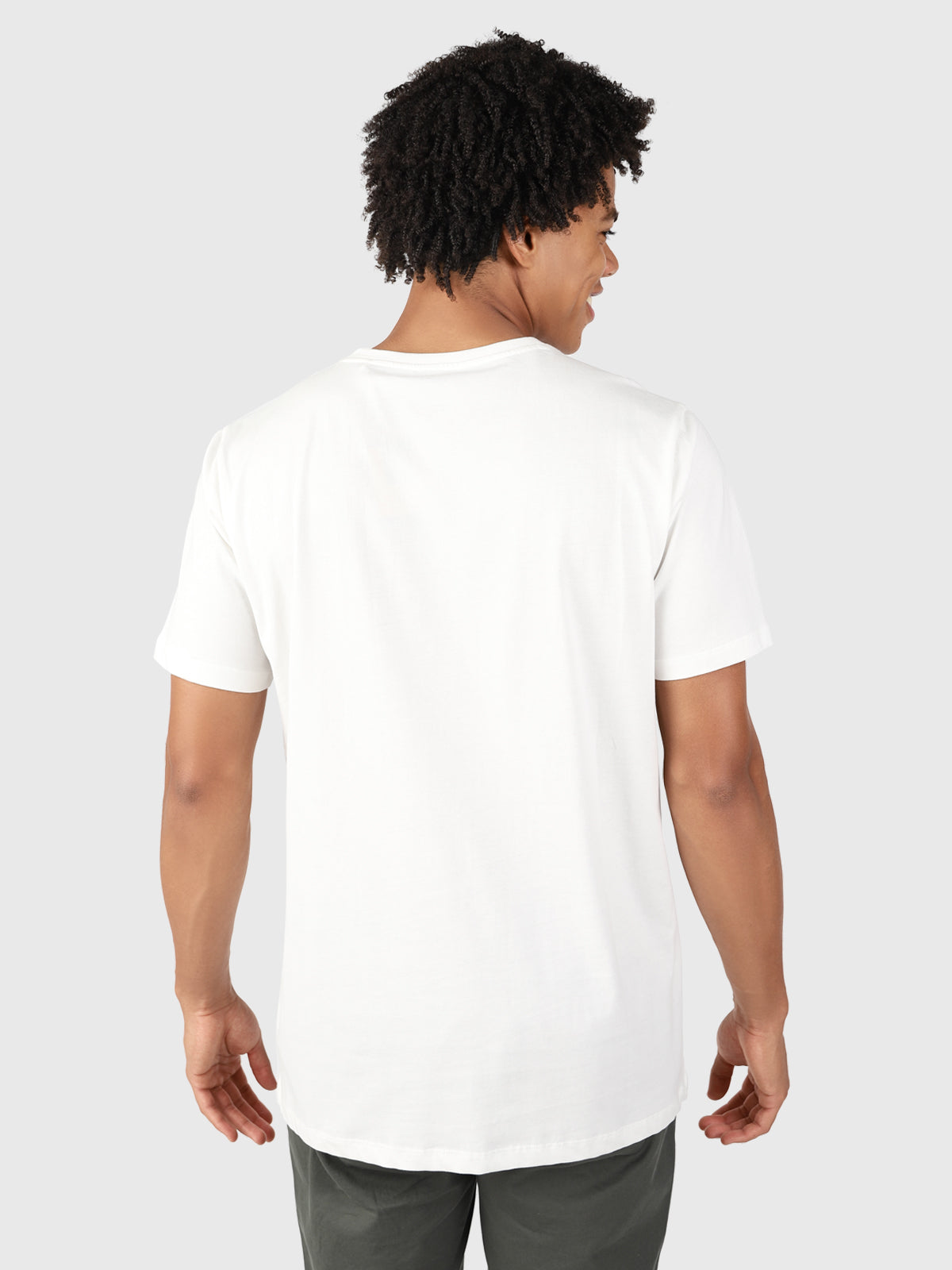 Nature-Block Heren T-shirt | Off-White