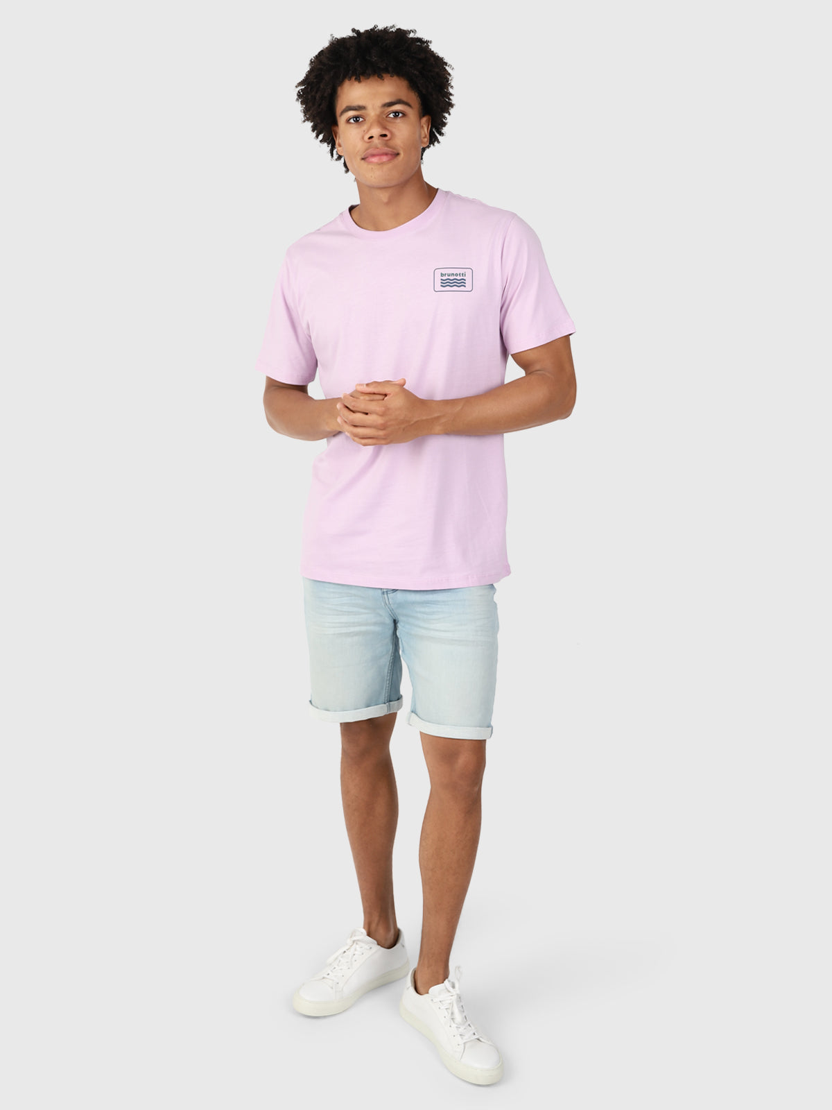 Logo-Wave Herren T-shirt | Lila