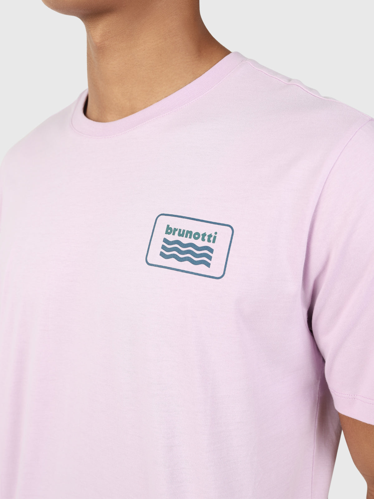 Logo-Wave Men T-shirt | Purple