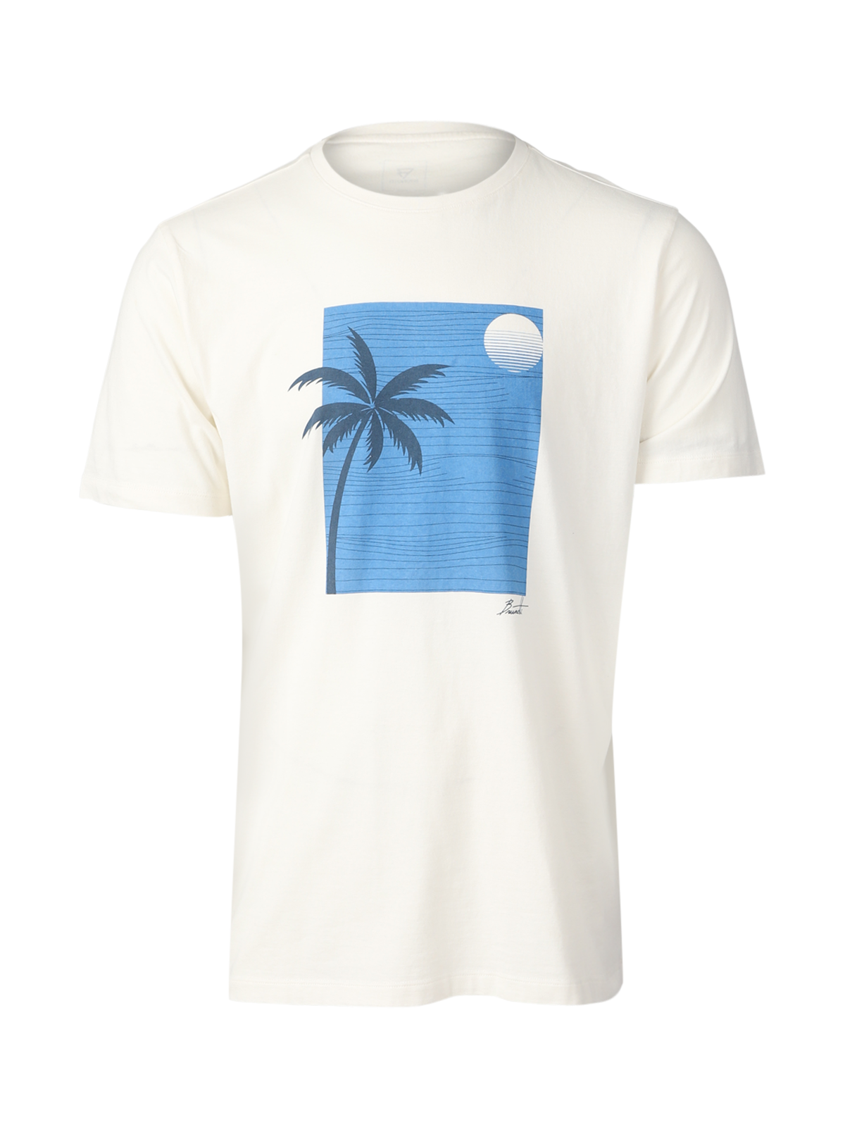 Palm-Sunset Heren T-shirt | Off-White