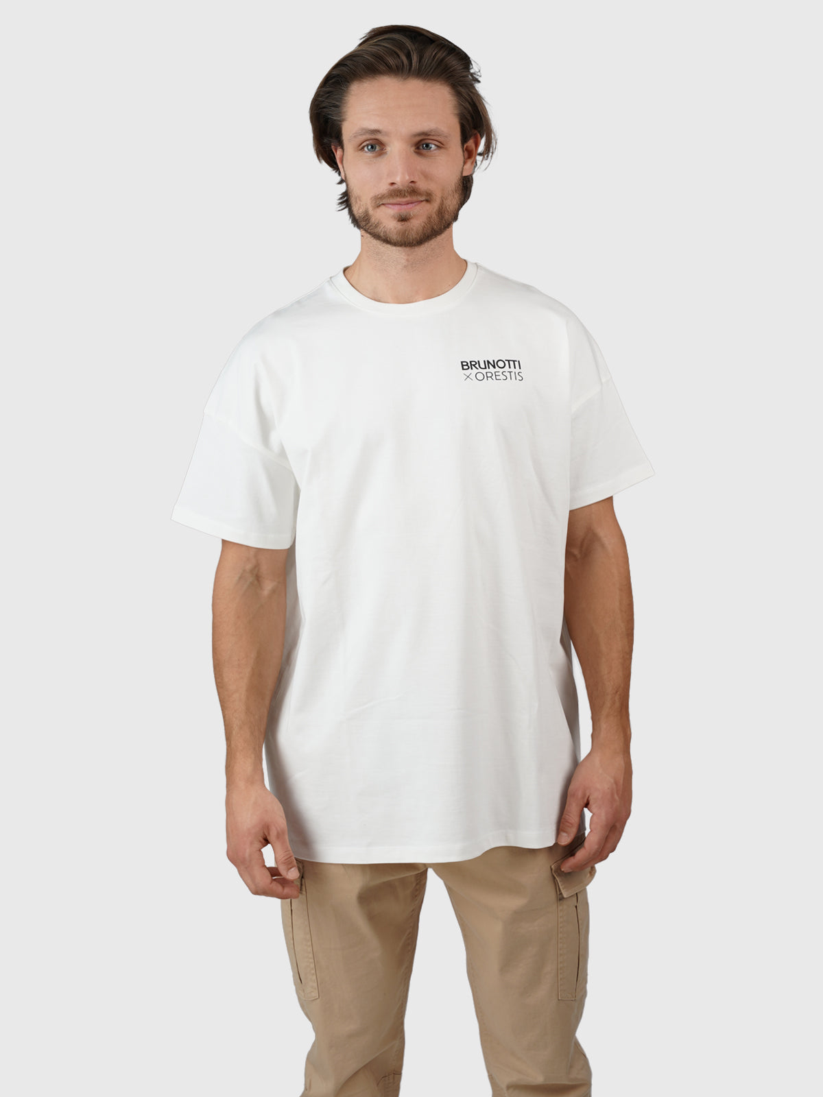 Orestis-Nature Herren Oversized T-shirt | Off-White