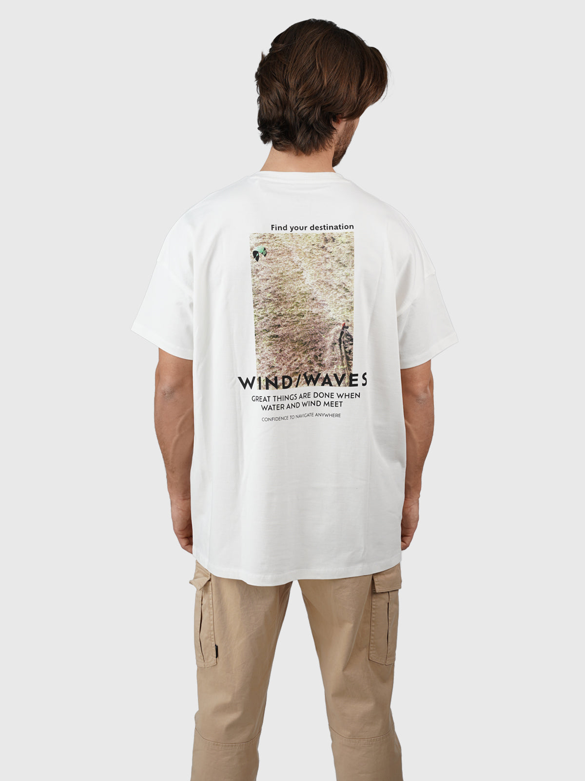 Orestis-Nature Men Oversized T-shirt | Off-White